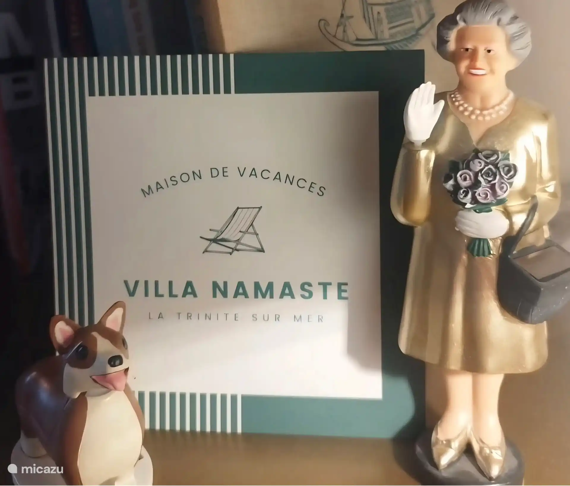 Détail de décoration soignée à l’image de la Villa Namasté, reflétant une atmosphère chaleureuse, personnalisée et pleine de charme.