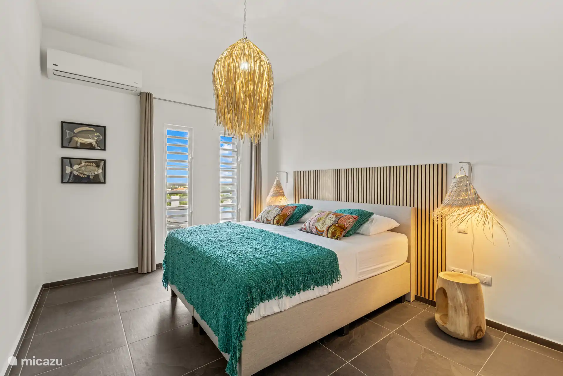 Derde slaapkamer met een rustige en comfortabele uitstraling, ideaal voor een goede nachtrust.