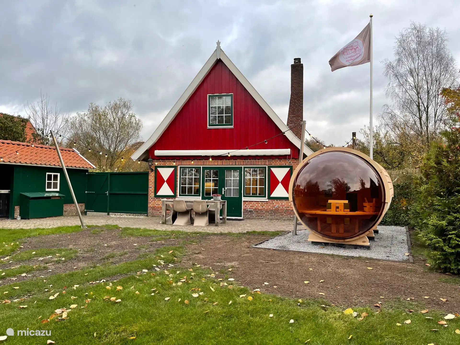 De Kastanje met een Finse Barrelsauna
