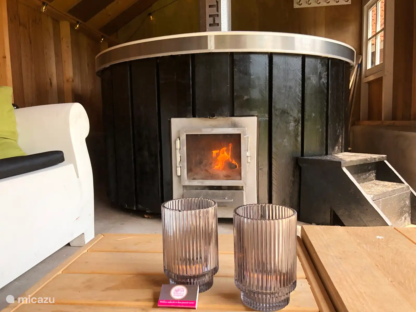 De haard van de hottub 