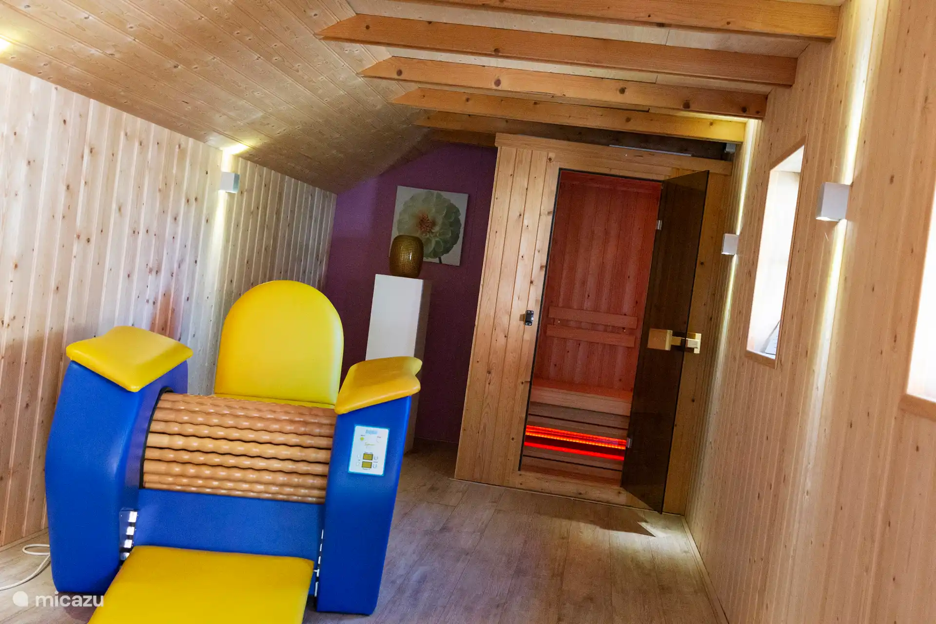 La zone bien-être est entièrement privée