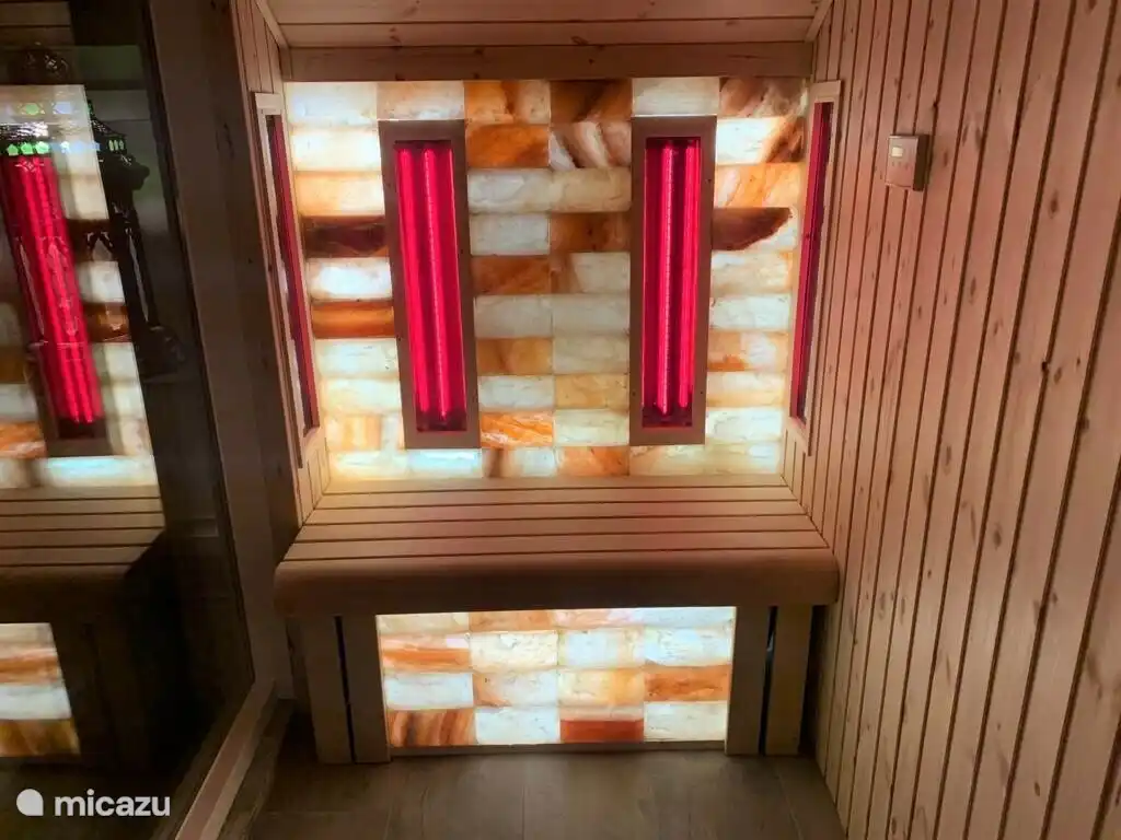 Infrarood sauna met zoutstenen 