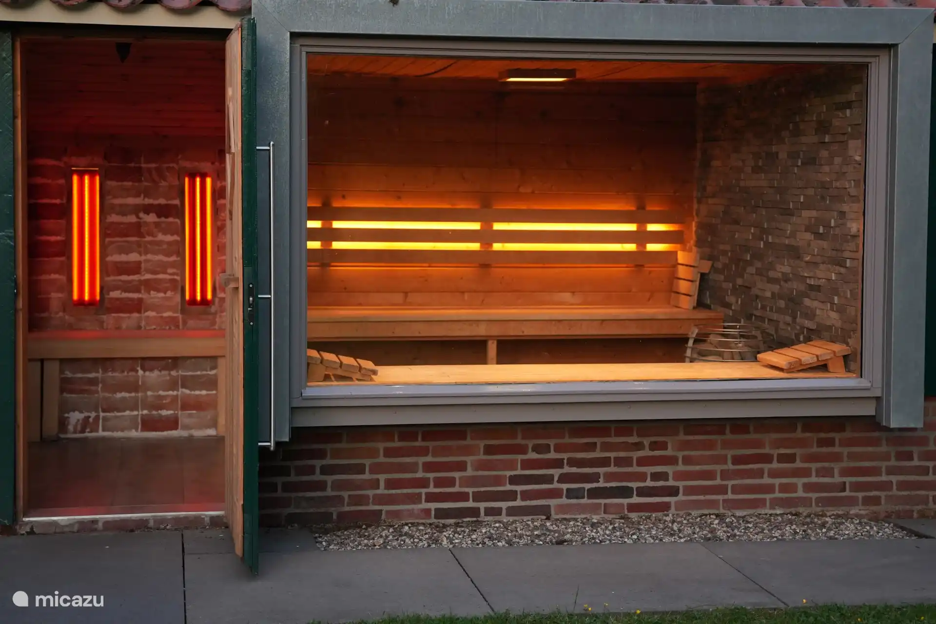 Zowel een Finse als infrarood sauna bij de Notenboom