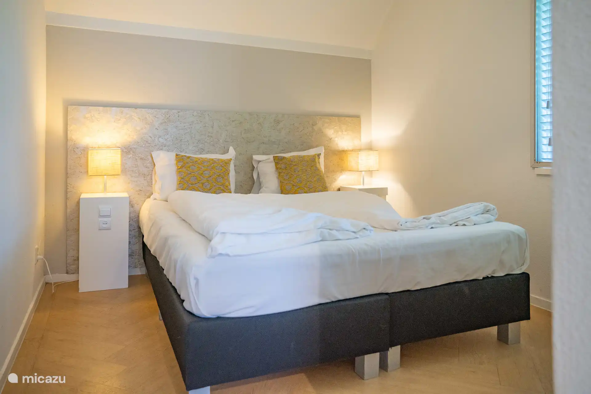 Das erste Schlafzimmer im Erdgeschoss mit Doppelkammer