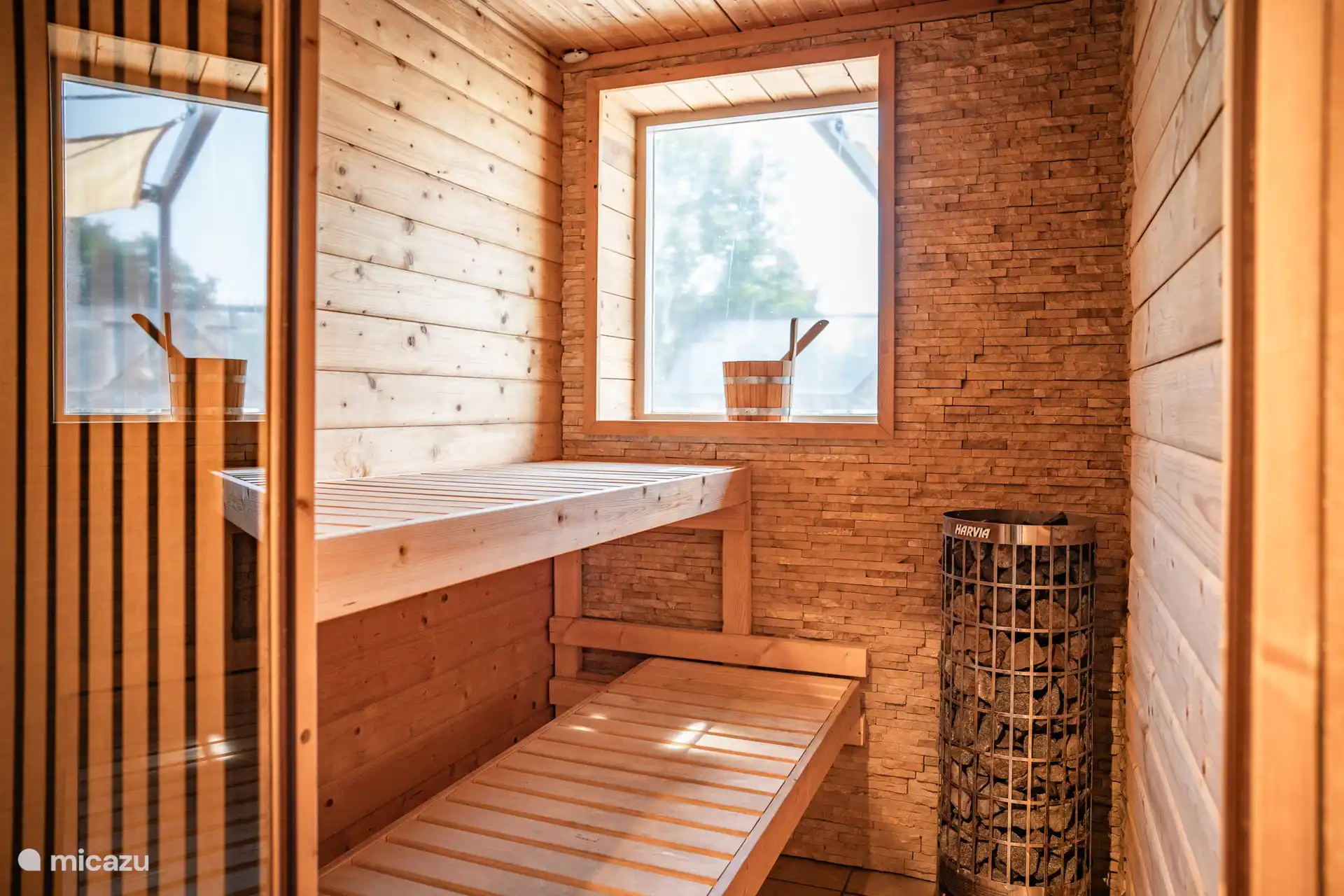 La sauna finlandesa con vistas a la naturaleza de Achterhoek