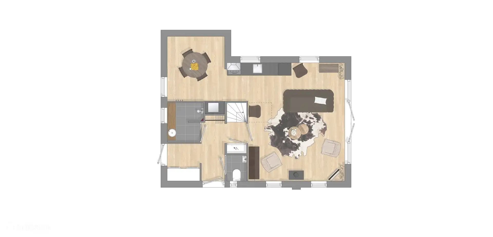 Plattegrond begaande grond het Roodborstje 