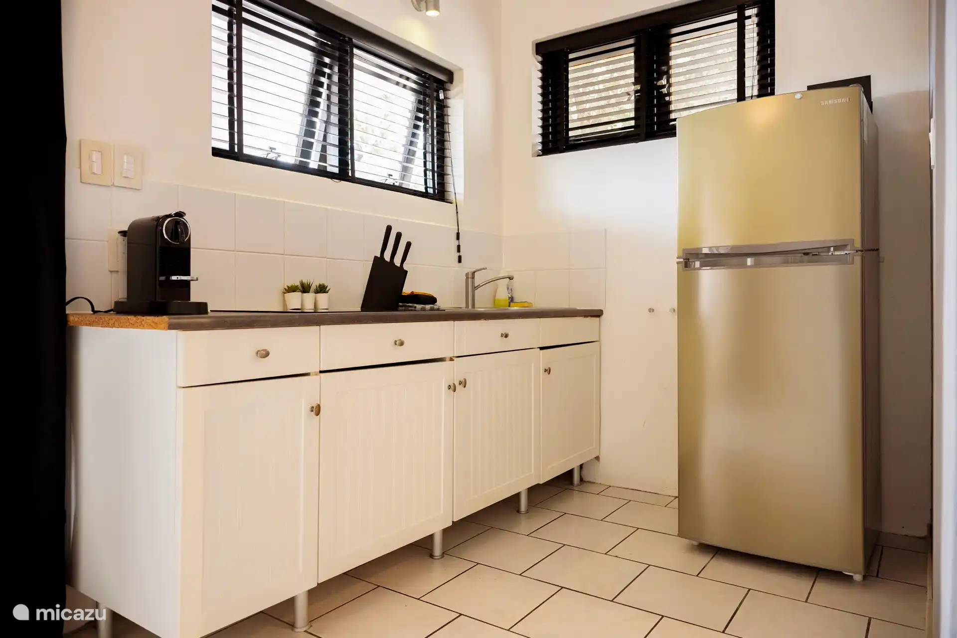 Cuisine avec grand réfrigérateur / congélateur