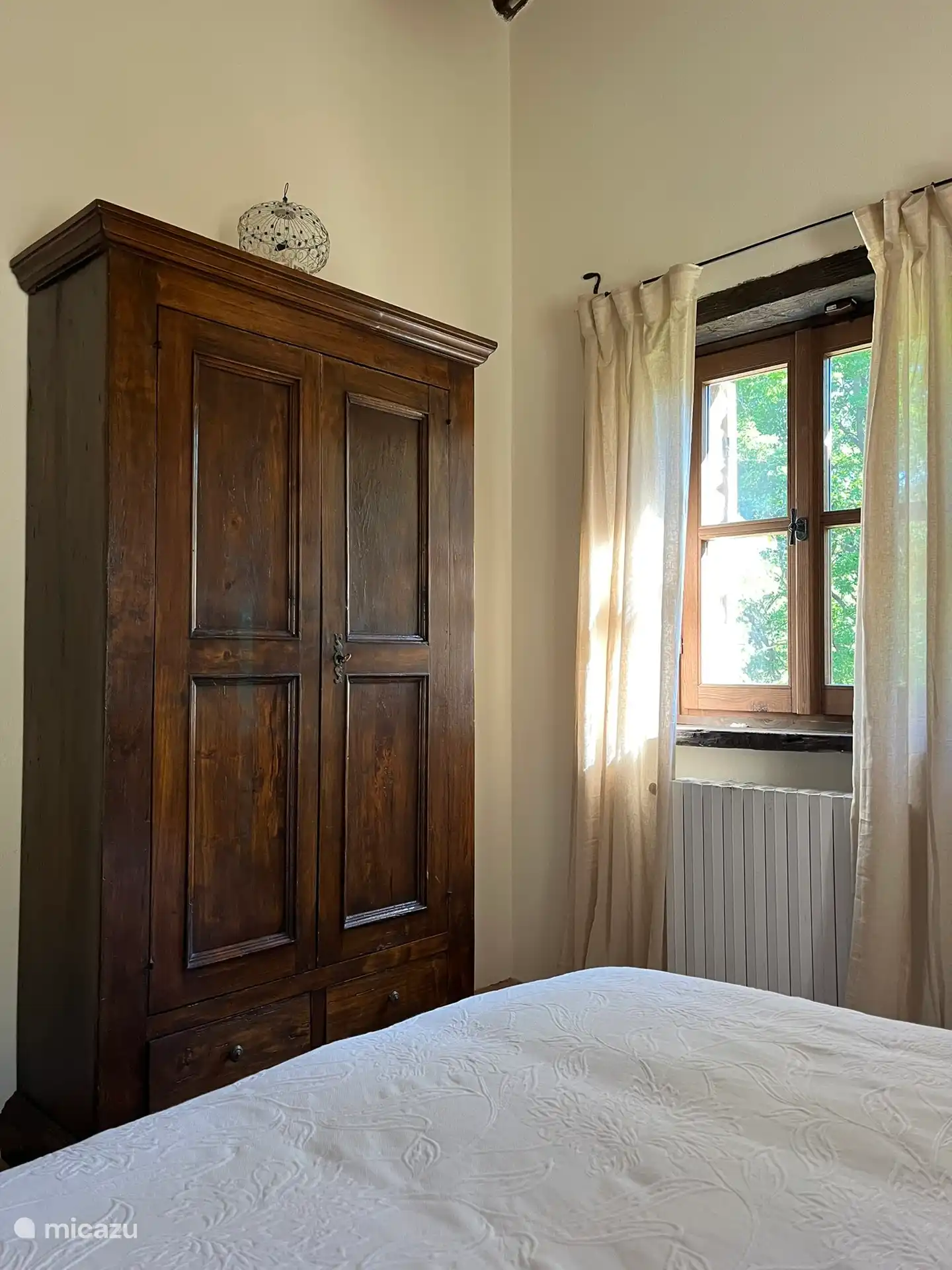 Bedroom located on orchard