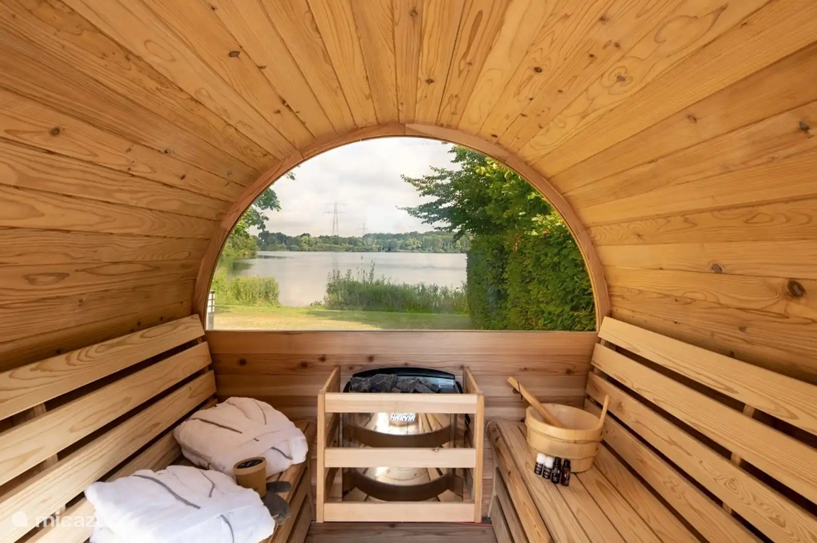 Sauna con vistas