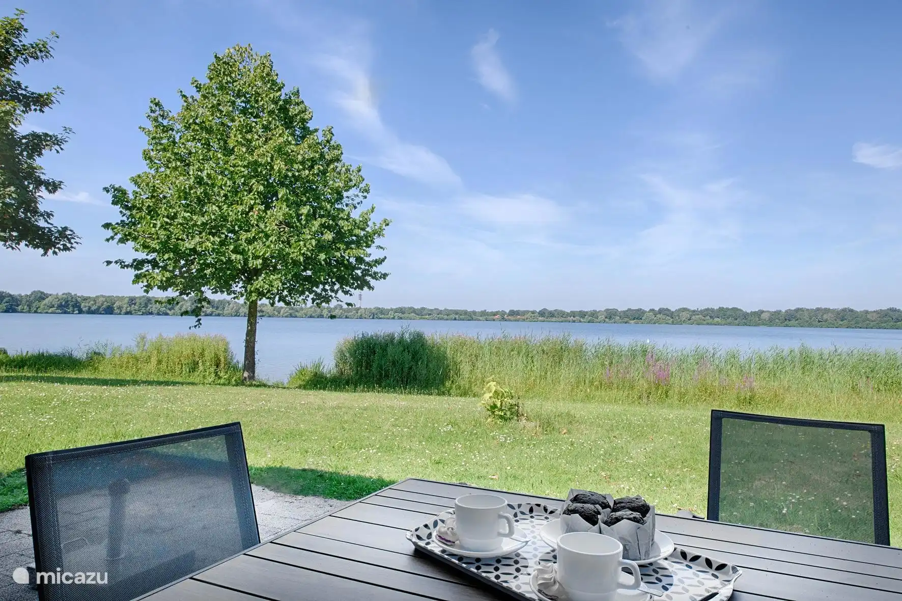 Uitzicht over water