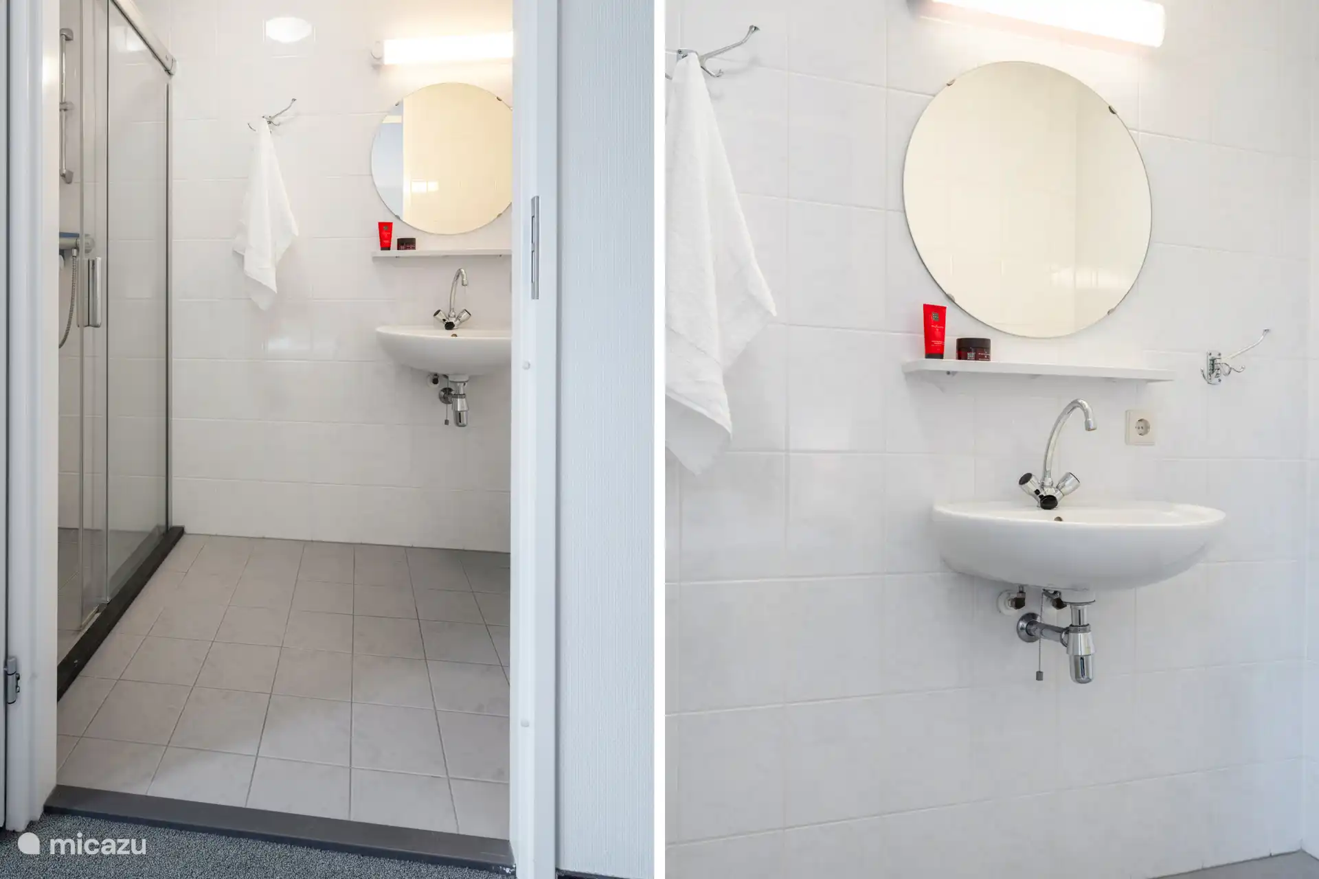 Badkamer ensuite slaapkamer beneden