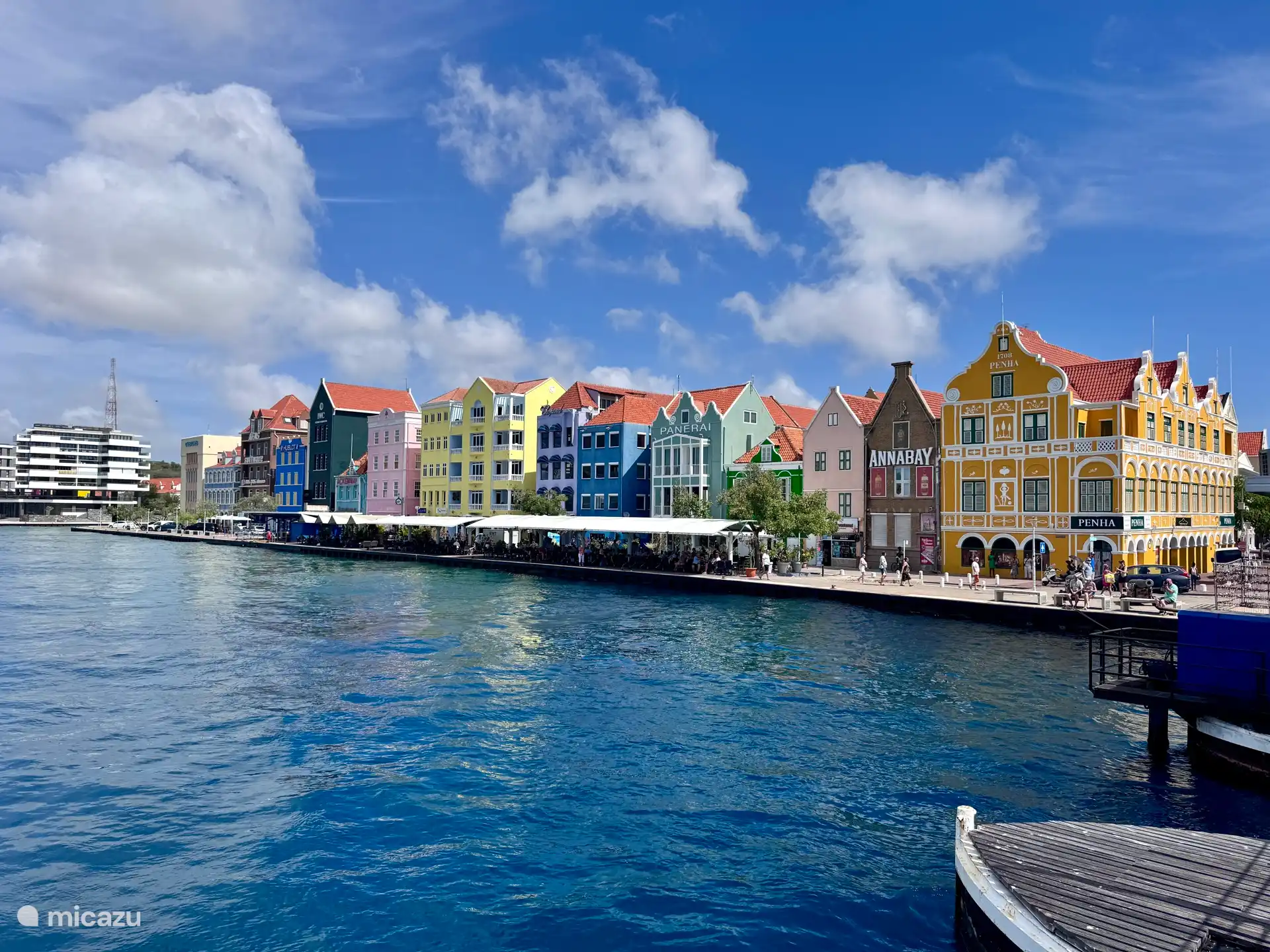 Willemstad from the Pontoon Bridge (Konigin Emma Bridge)