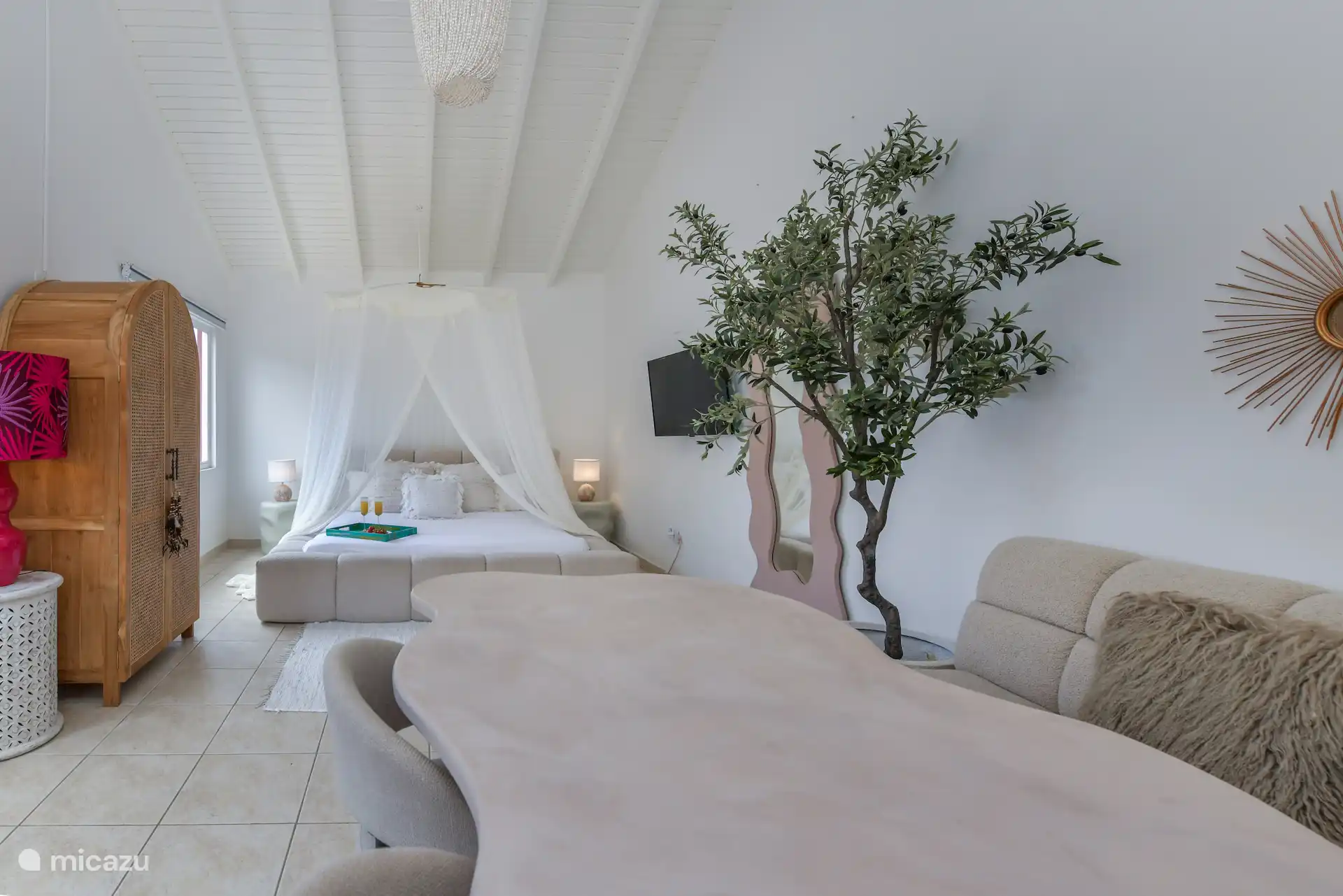 Moderne Studio Sea aan het zwembad huren in Aruba, Noord, Tanki Leendert - studio