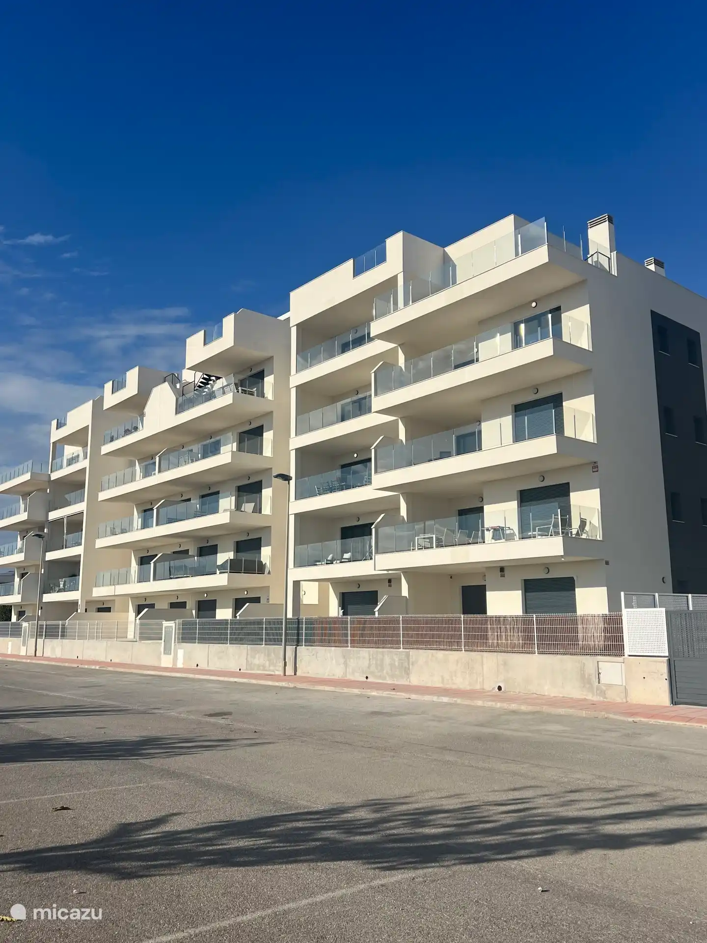 Exterieur van het nieuwe appartementencomplex
