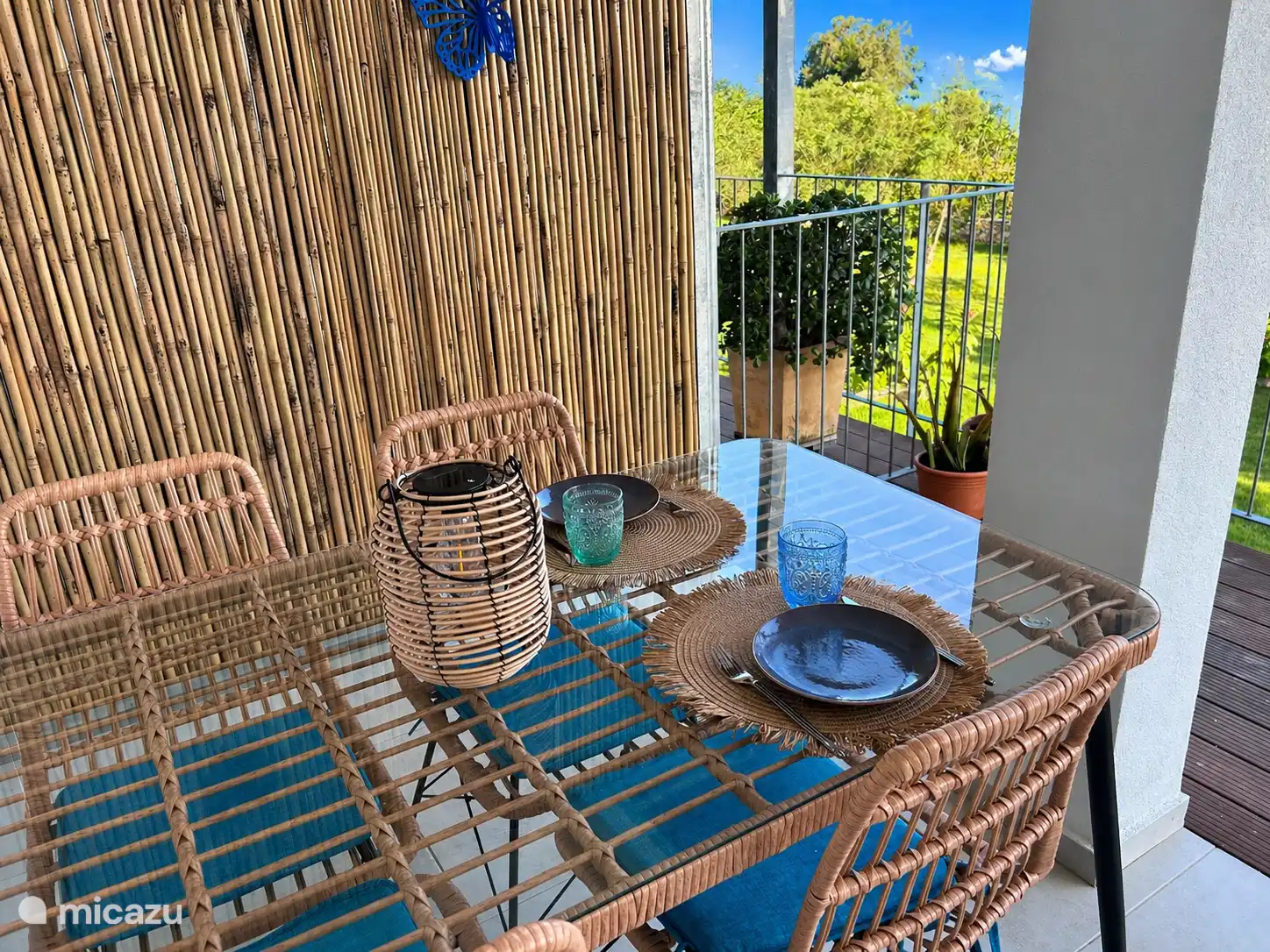 Breakfast on balcony