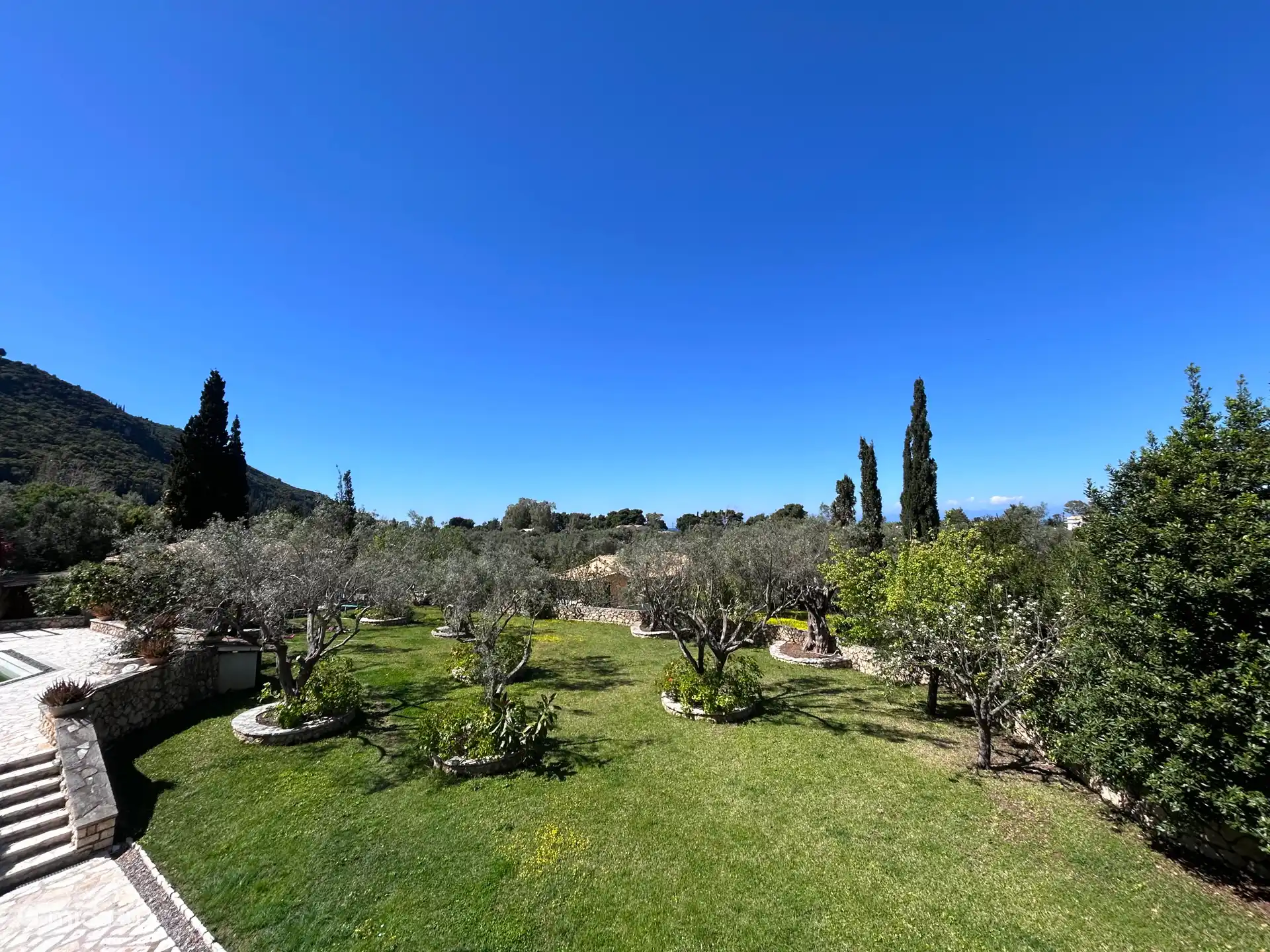 Garden balcony view
