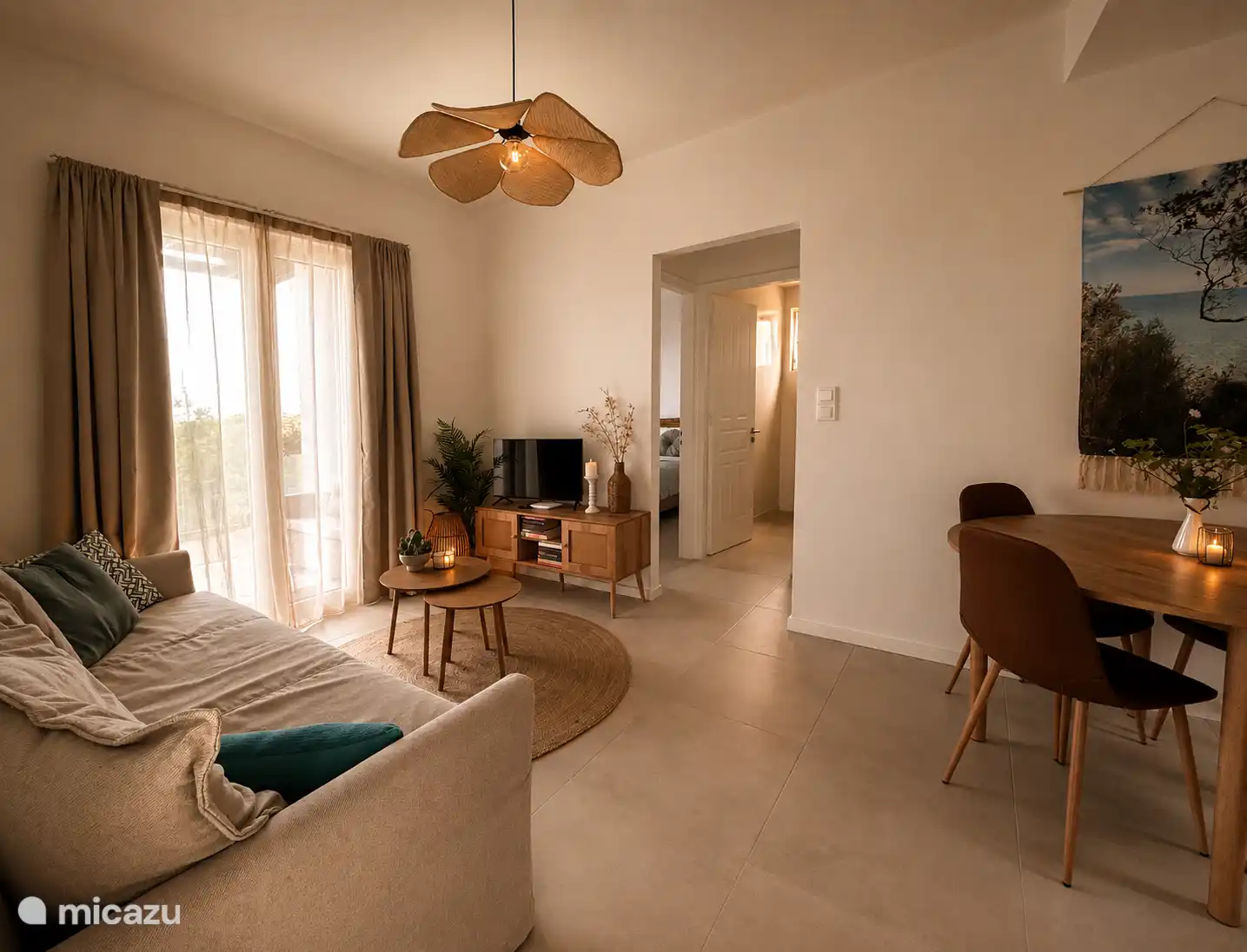 Woonkamer met slaapbank
