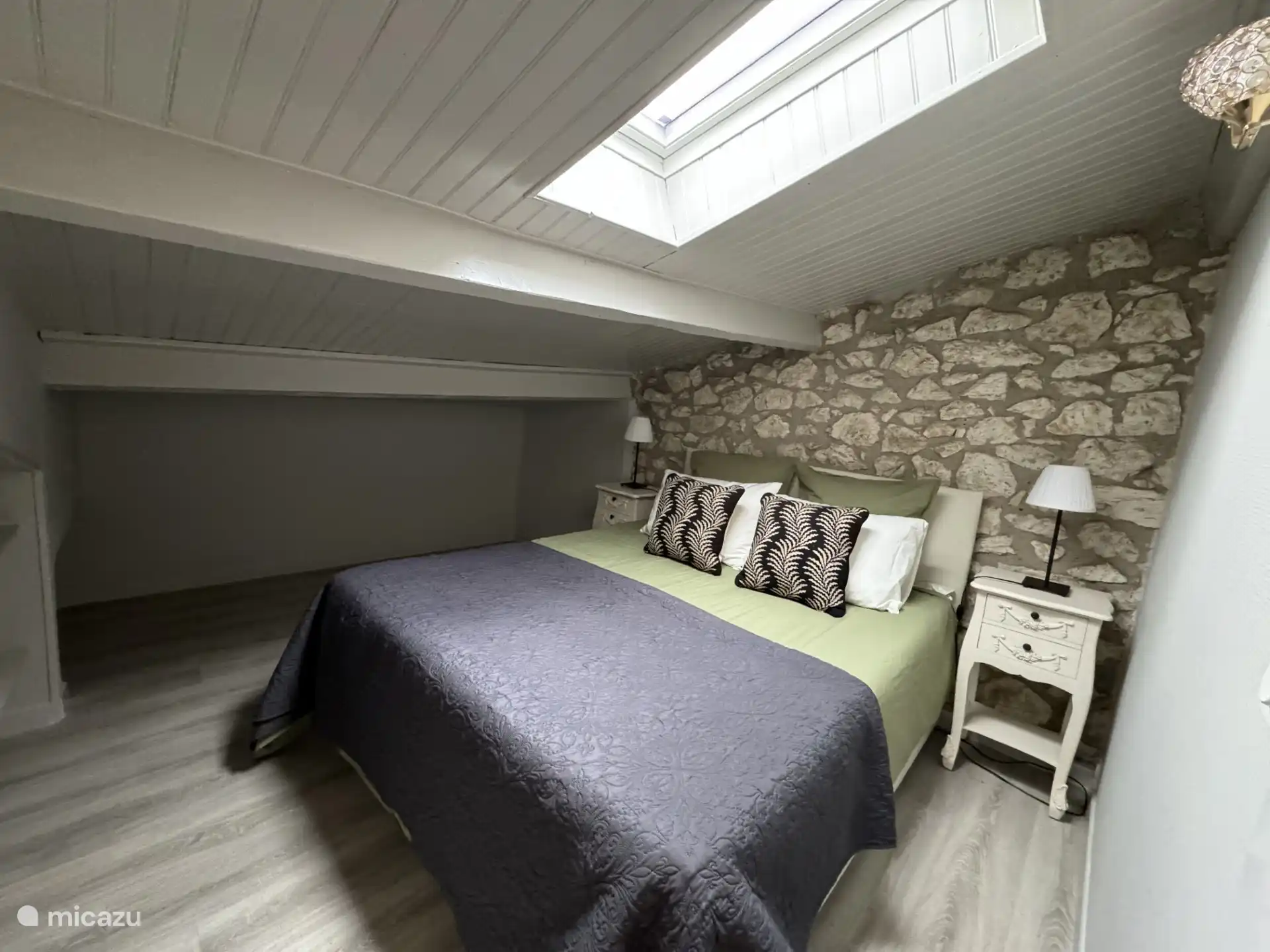 Bedroom on the first floor with double bed.