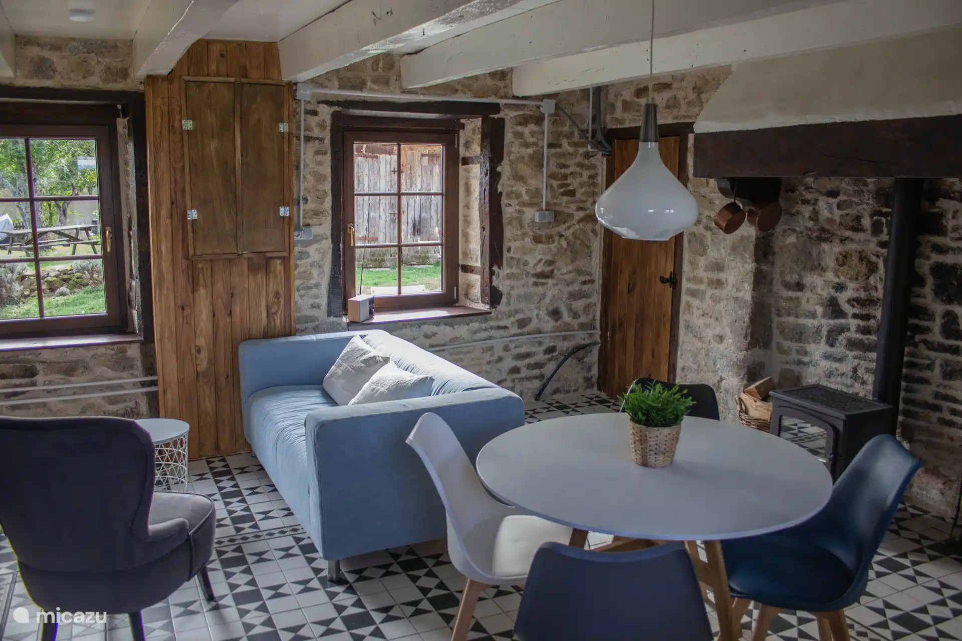 Cocina para comer Gite Ferme Ranciat