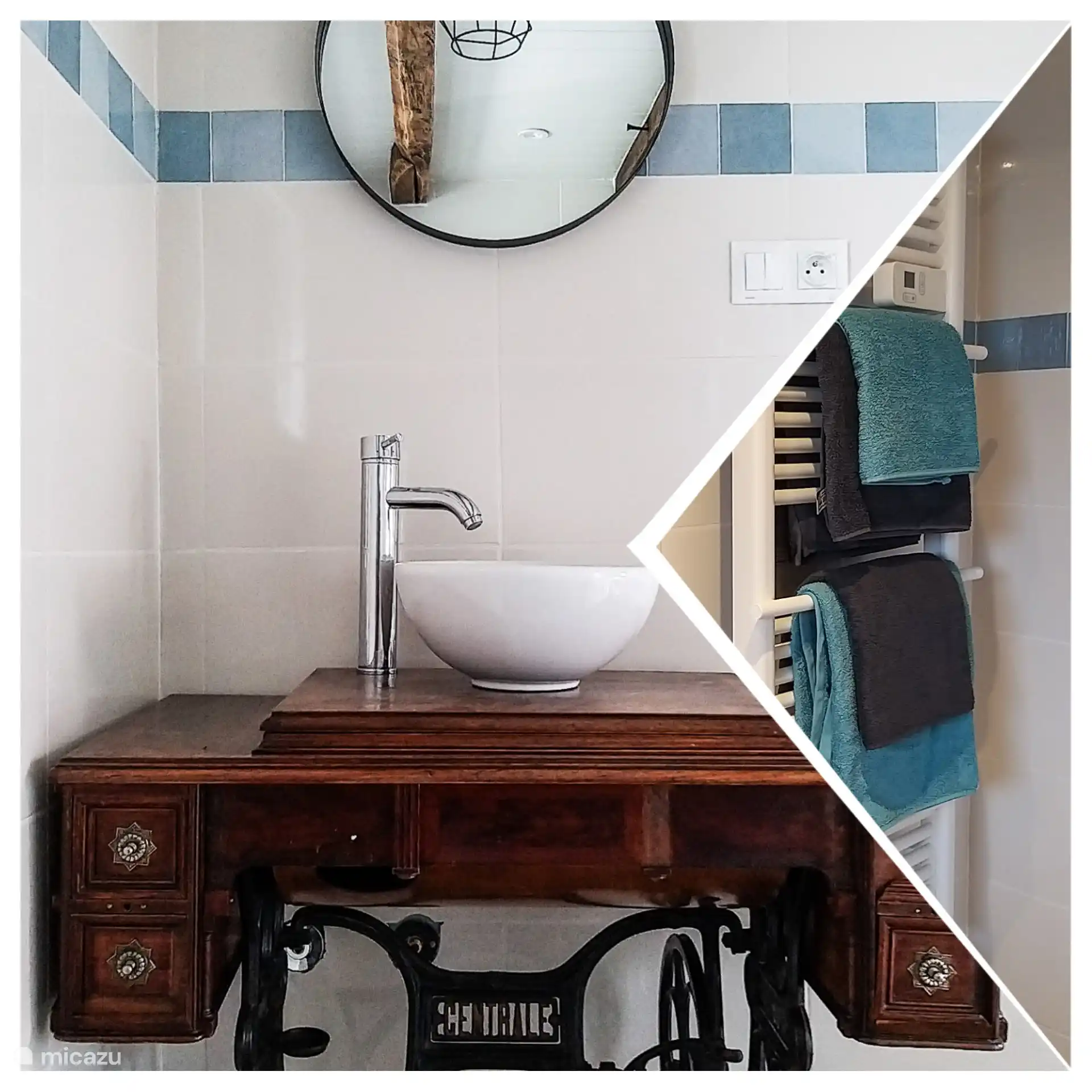 Baño, lavabo gite ferme ranciat