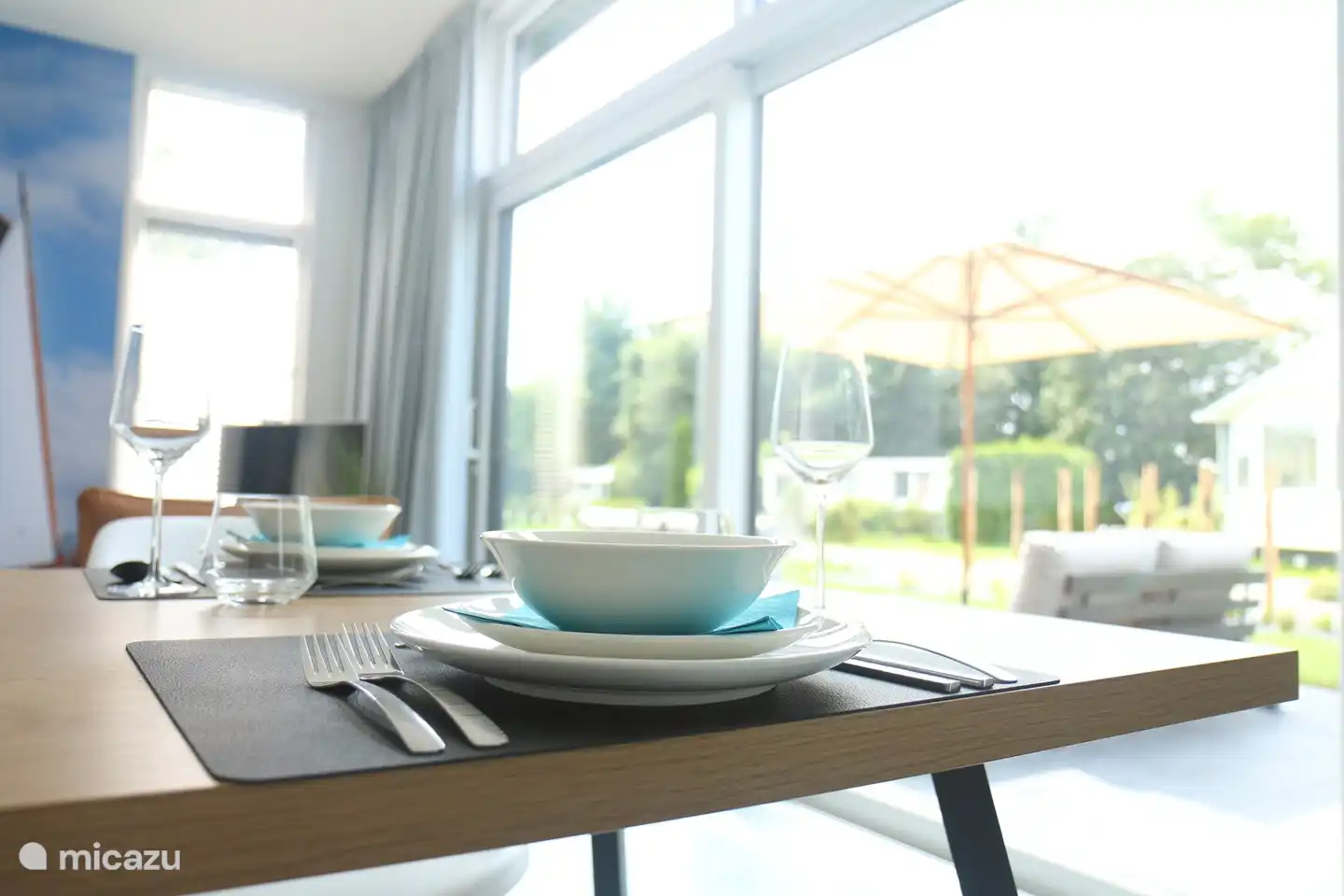 Uitzicht Rietreiger luxe vakantiebungalow