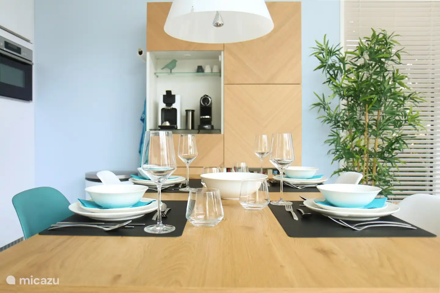 Nespresso apparaat en Senseo koffiepad machine in de keuken van Rietreiger