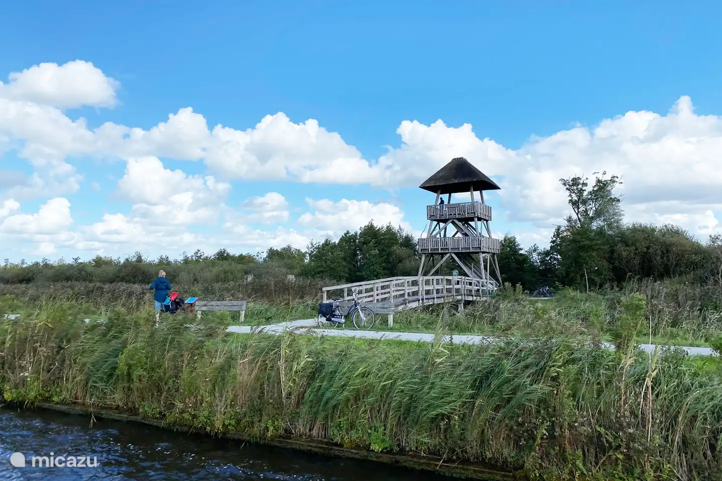 Mooie natuur rondom vakantiebungalow de Rietreiger