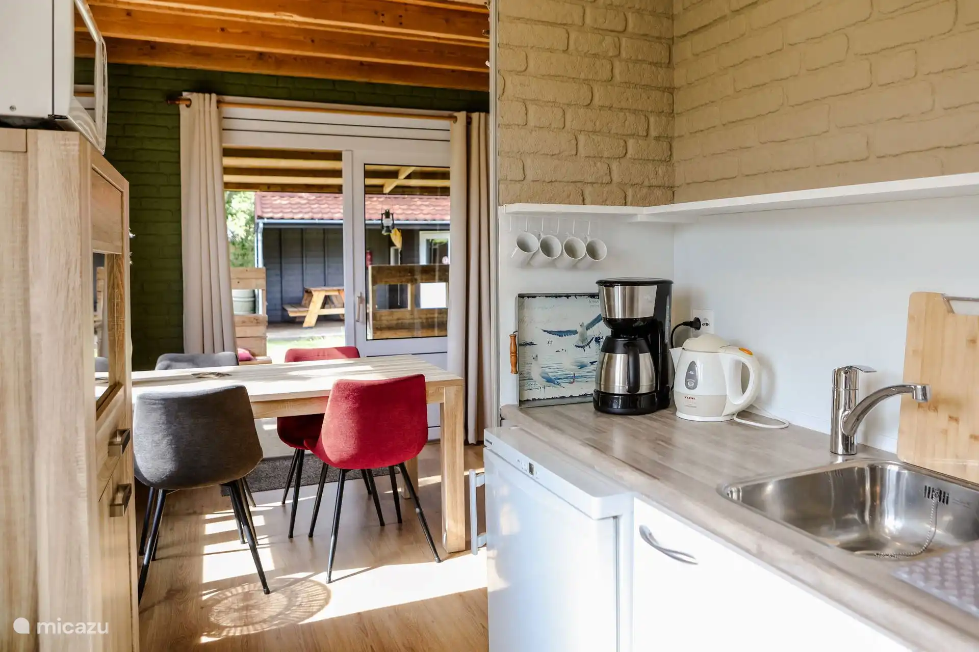 Living room and kitchen