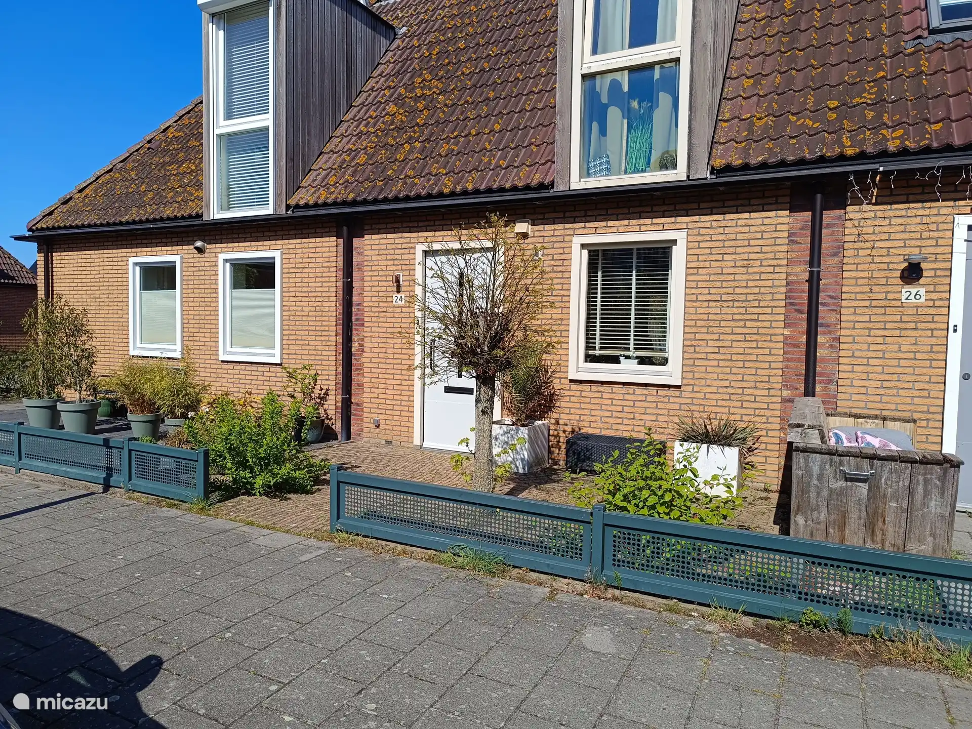 Voorkant van het huis.