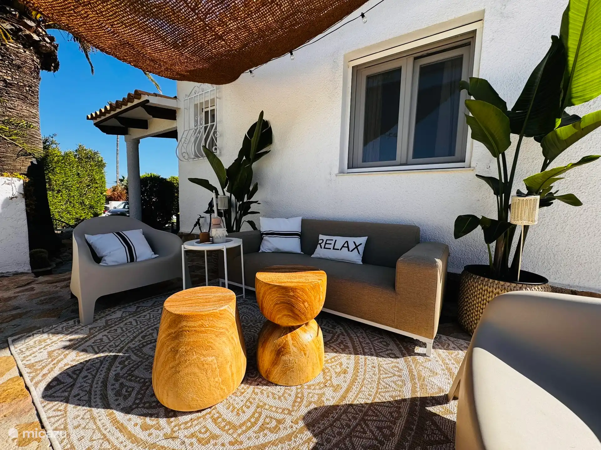 Loungebereich auf der Terrasse