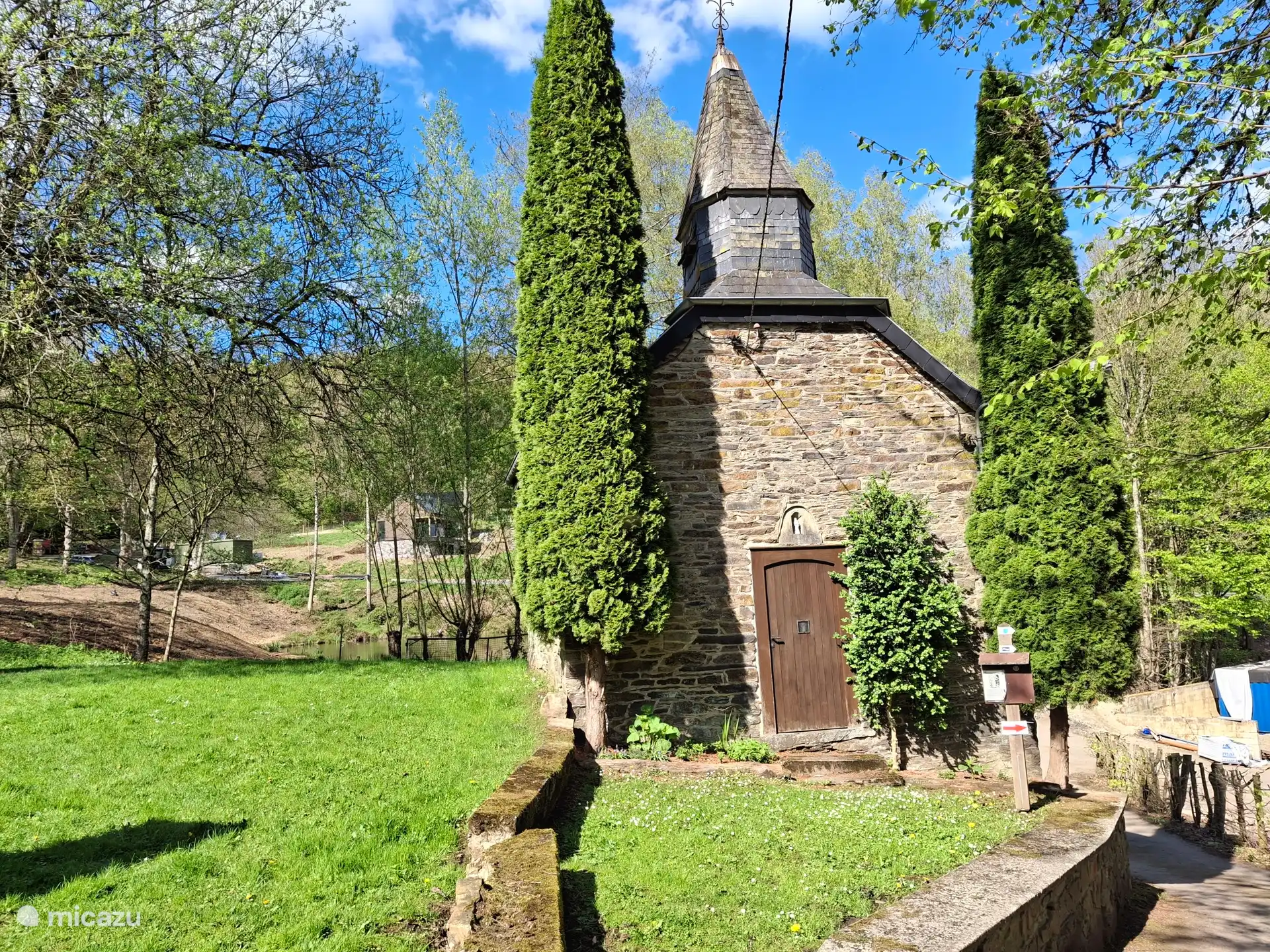 Chapel of Notre-Dame Immaculée (just opposite the holiday domain by the pond)