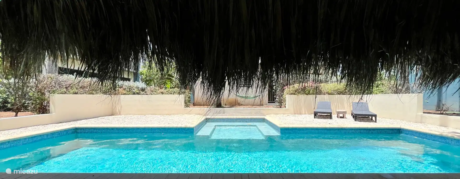 Palapa lounge area