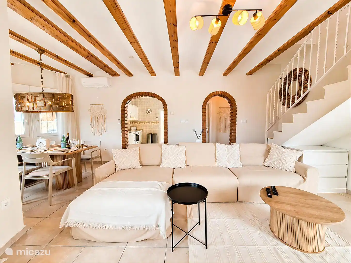 Living room with corner sofa