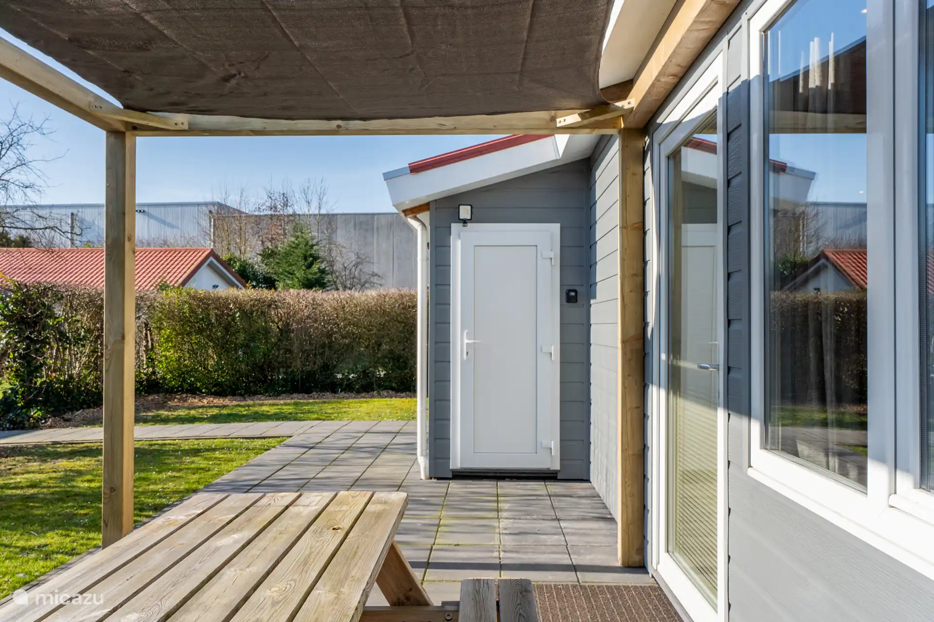 Vorderseite des Hauses