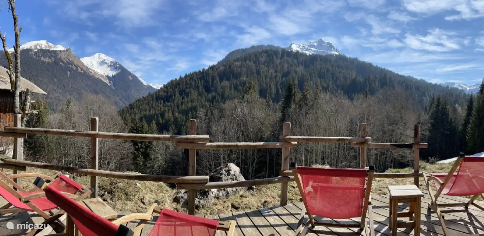 Vista desde la terraza de la casa de vacaciones