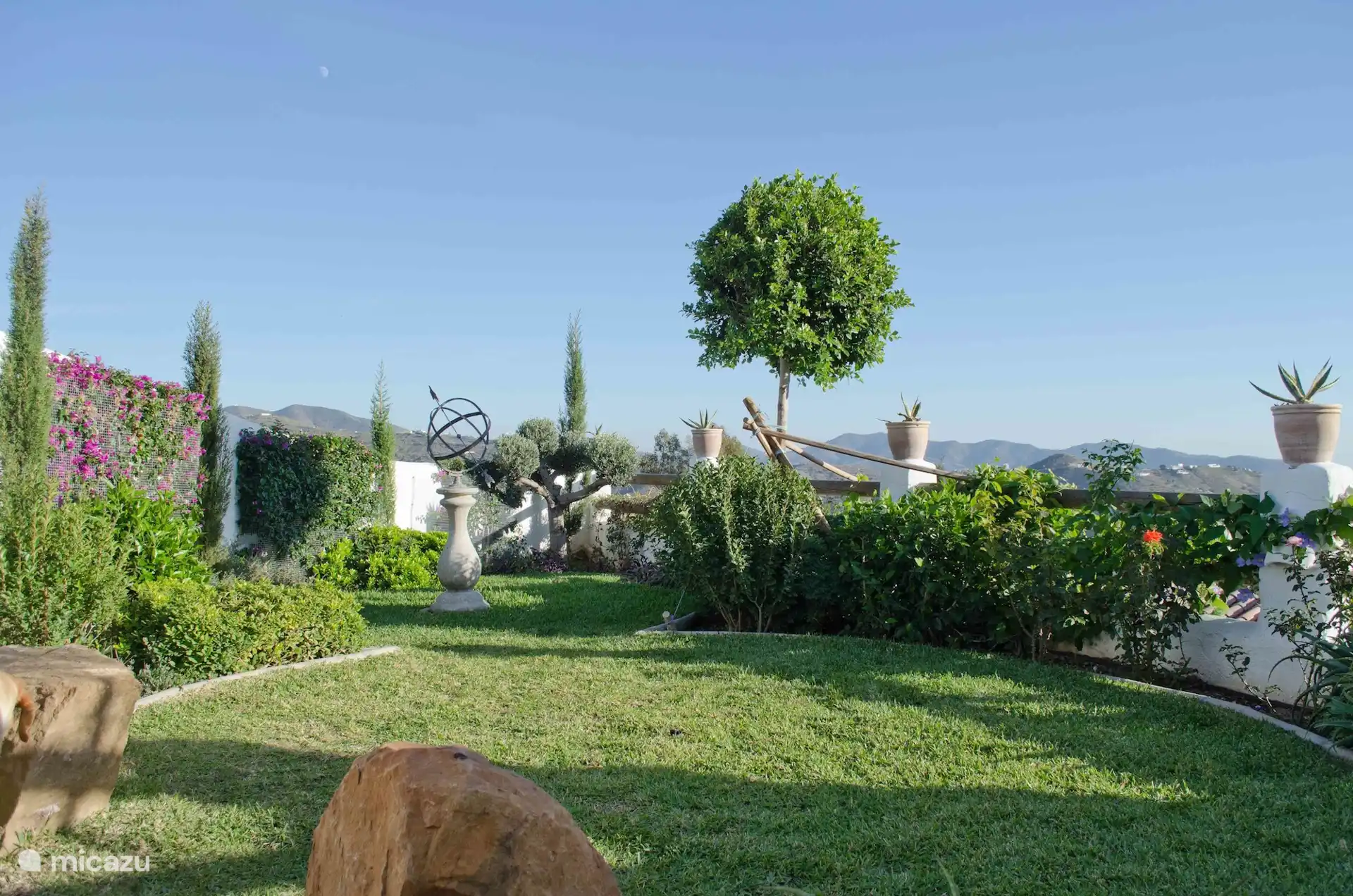 Jardin balcon avec vue panoramique