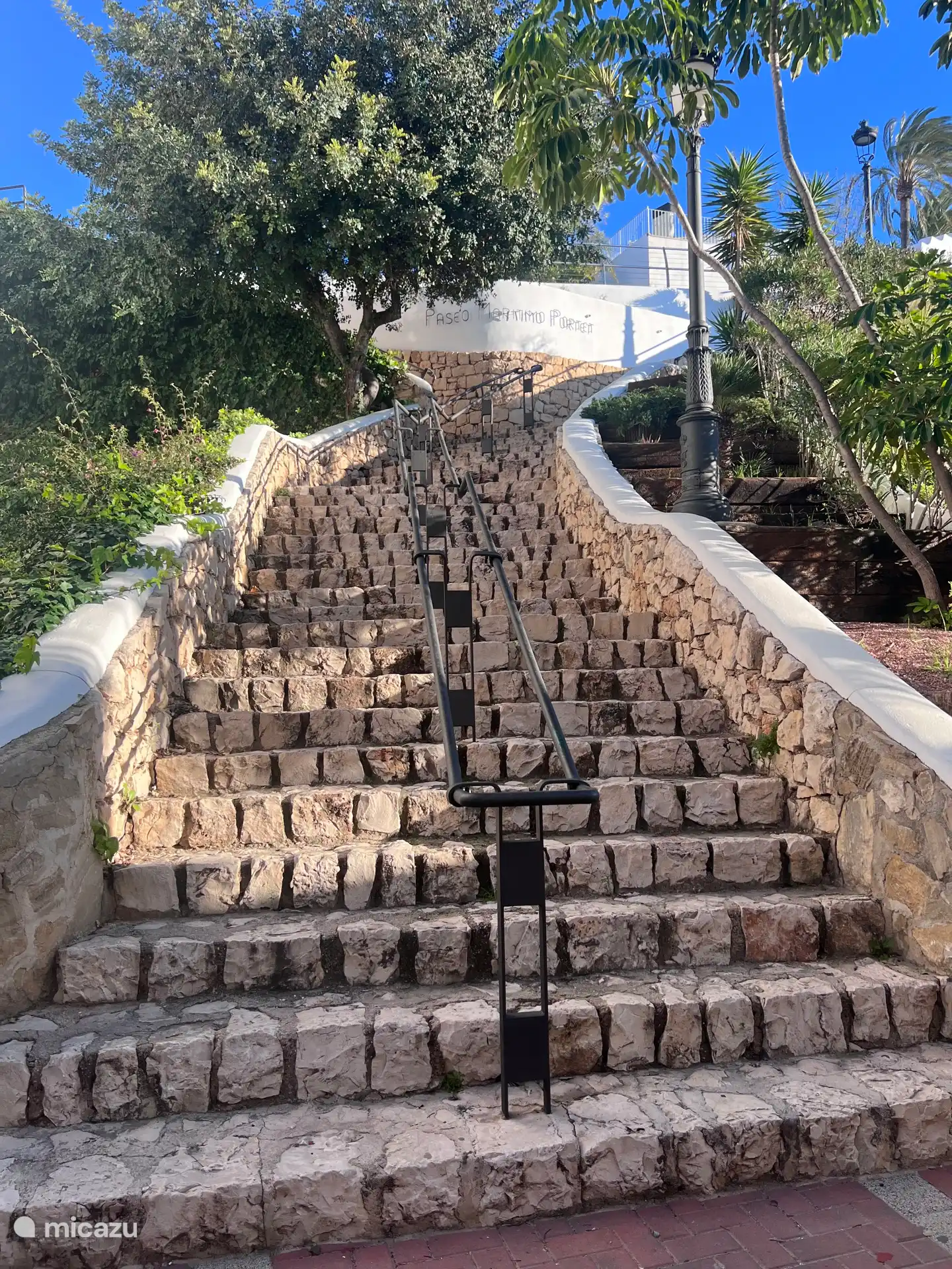 Stairs next to our house
