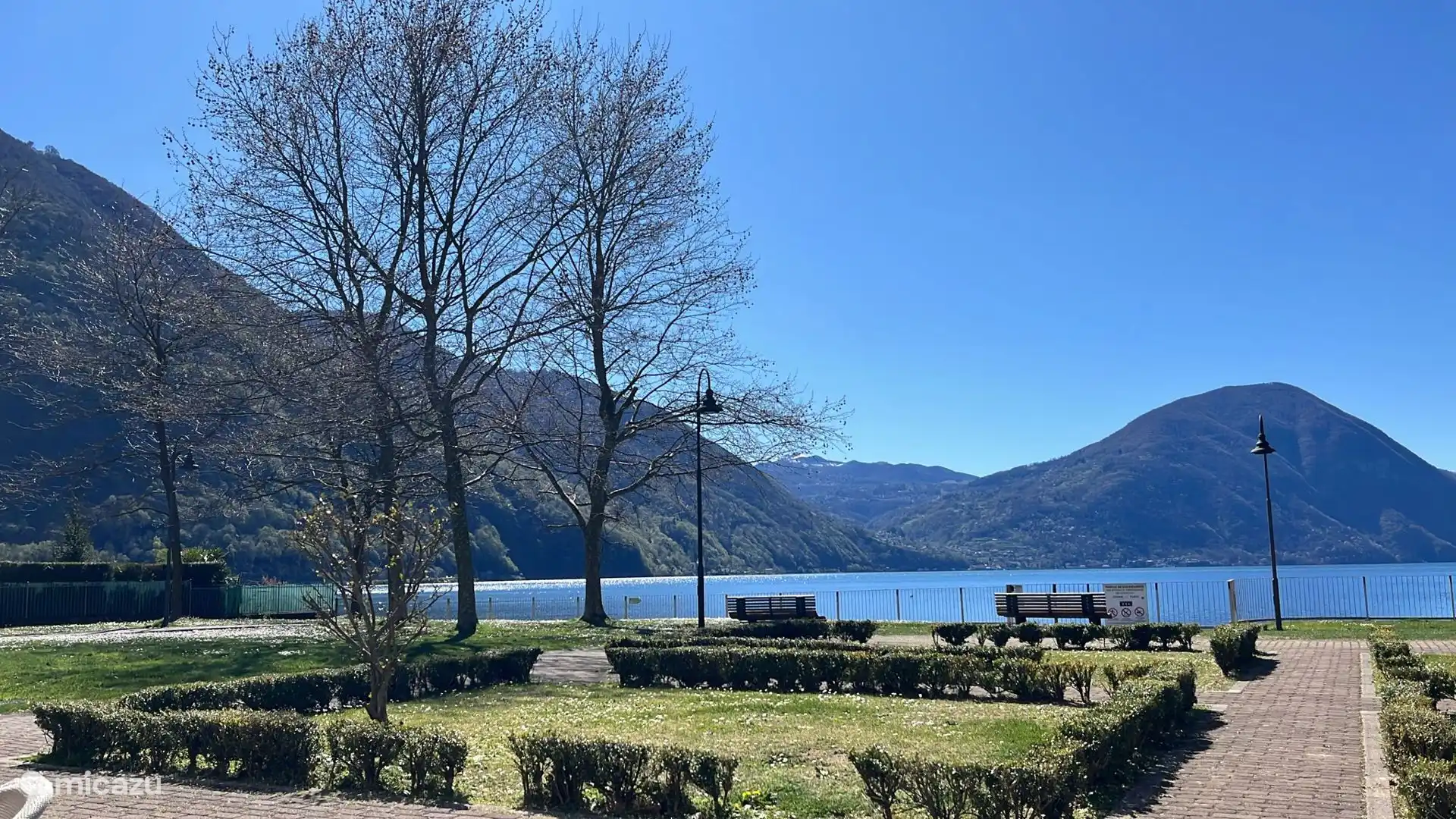 View of Lake Lugano.