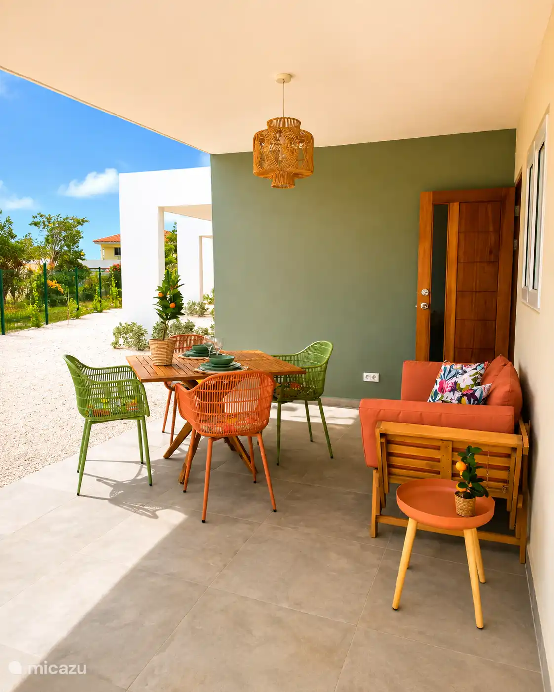 Rear terrace
