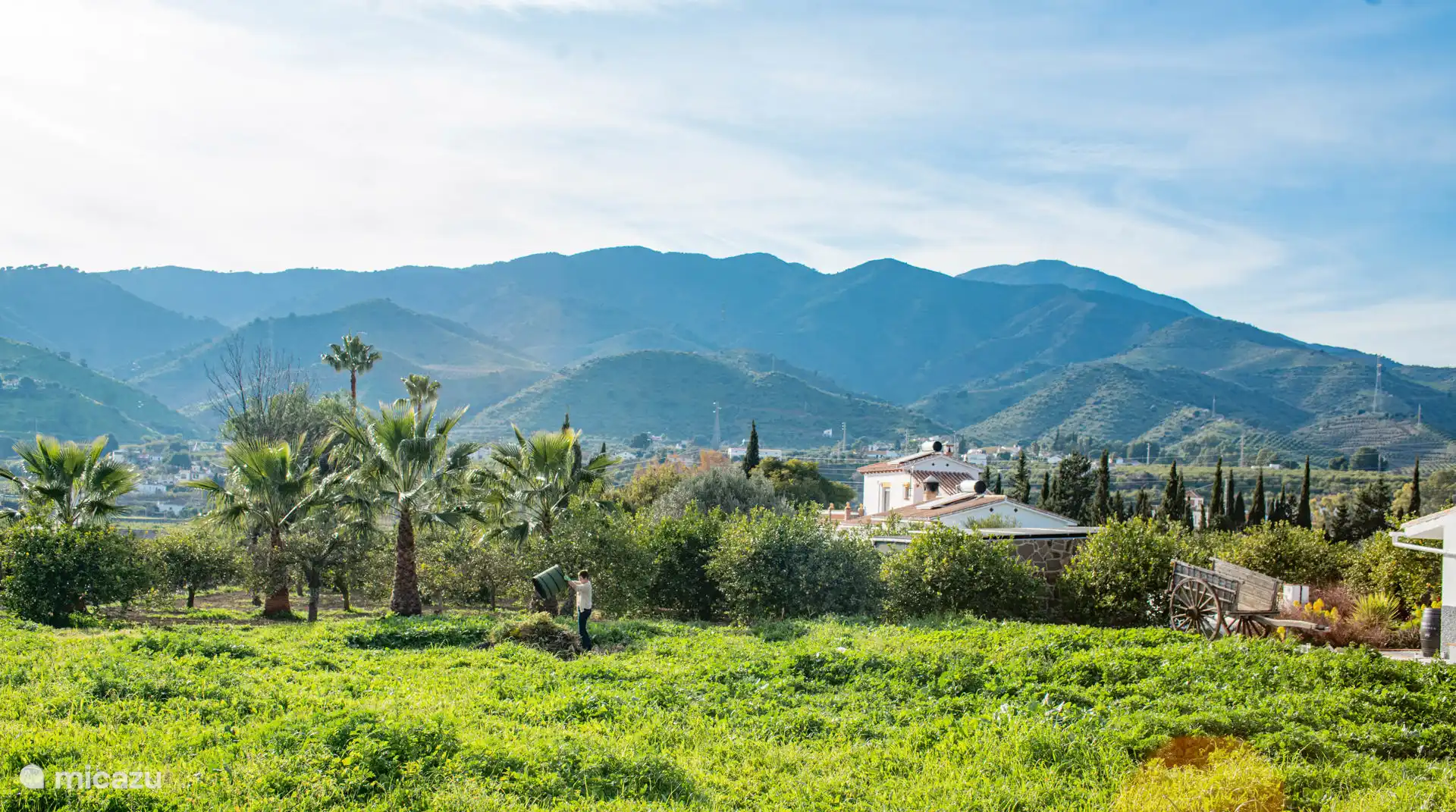 The view of the mountains of Alora