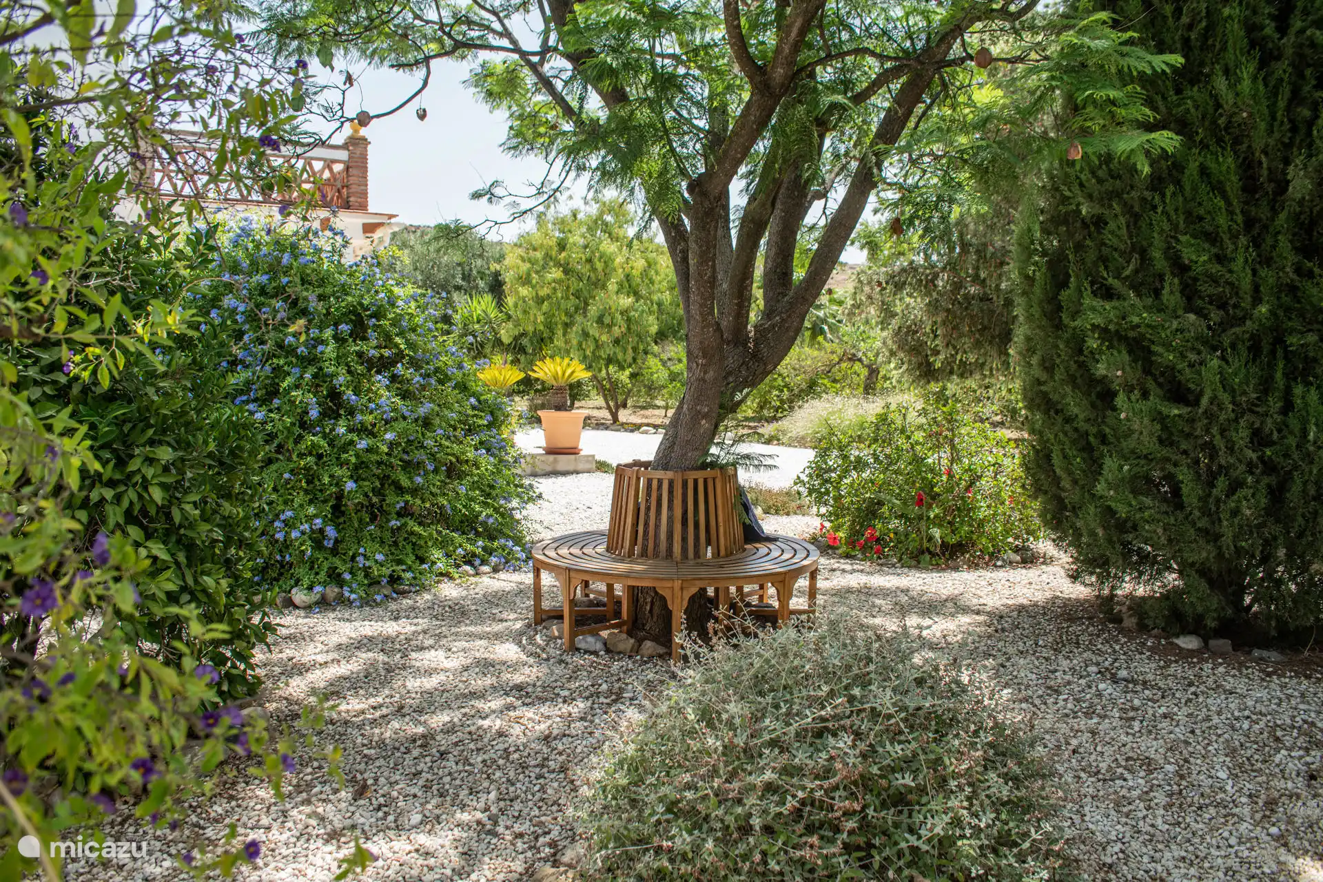 The B&B has many seating areas spread over the site
