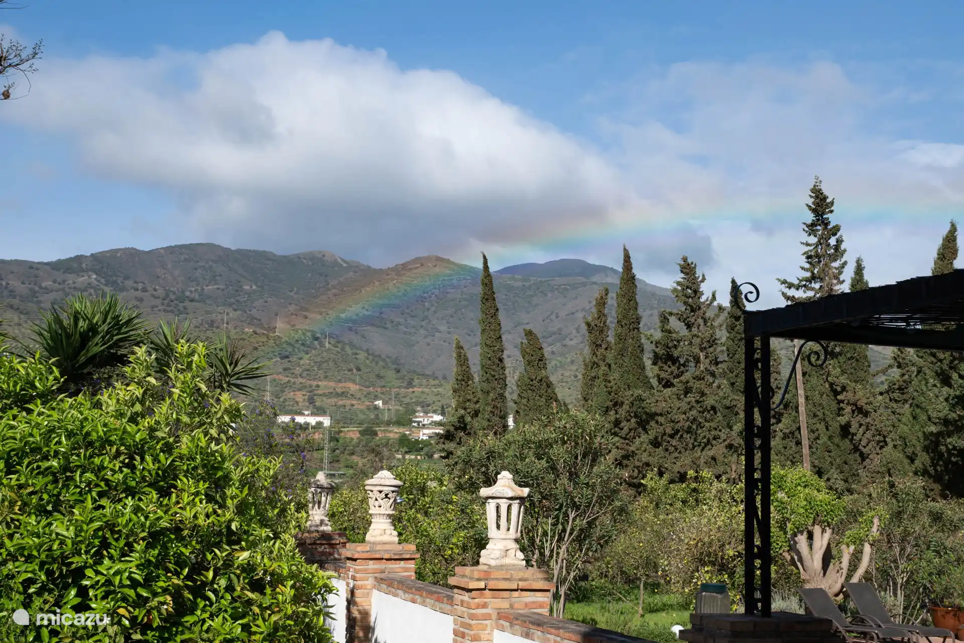 The view of the mountains surrounding Alora