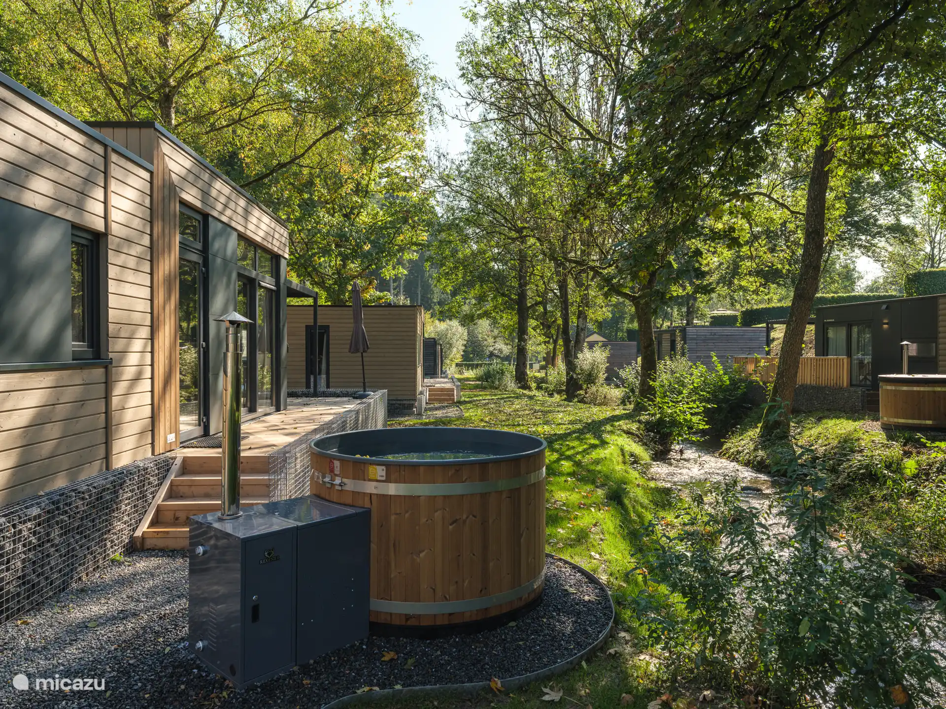 Peace & quiet, Luxembourg, Vianden, Tandel, cabin / lodge Mamer Lodge met hottub