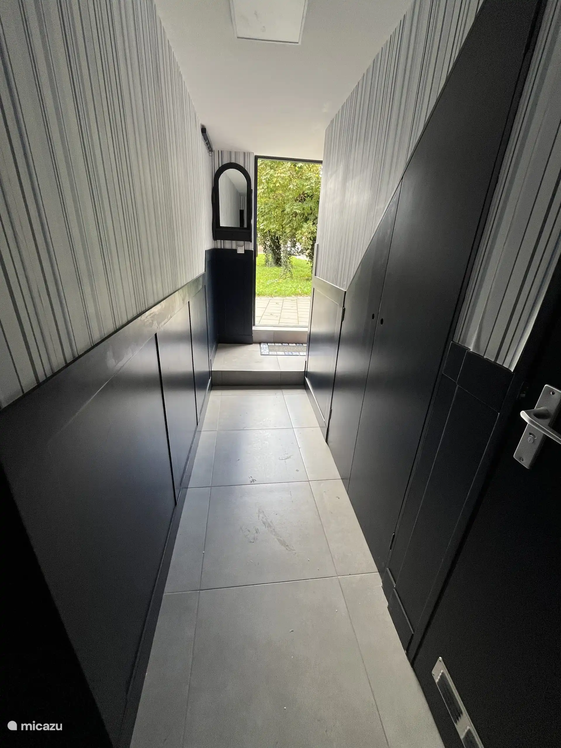 Hallway with a view of the outside