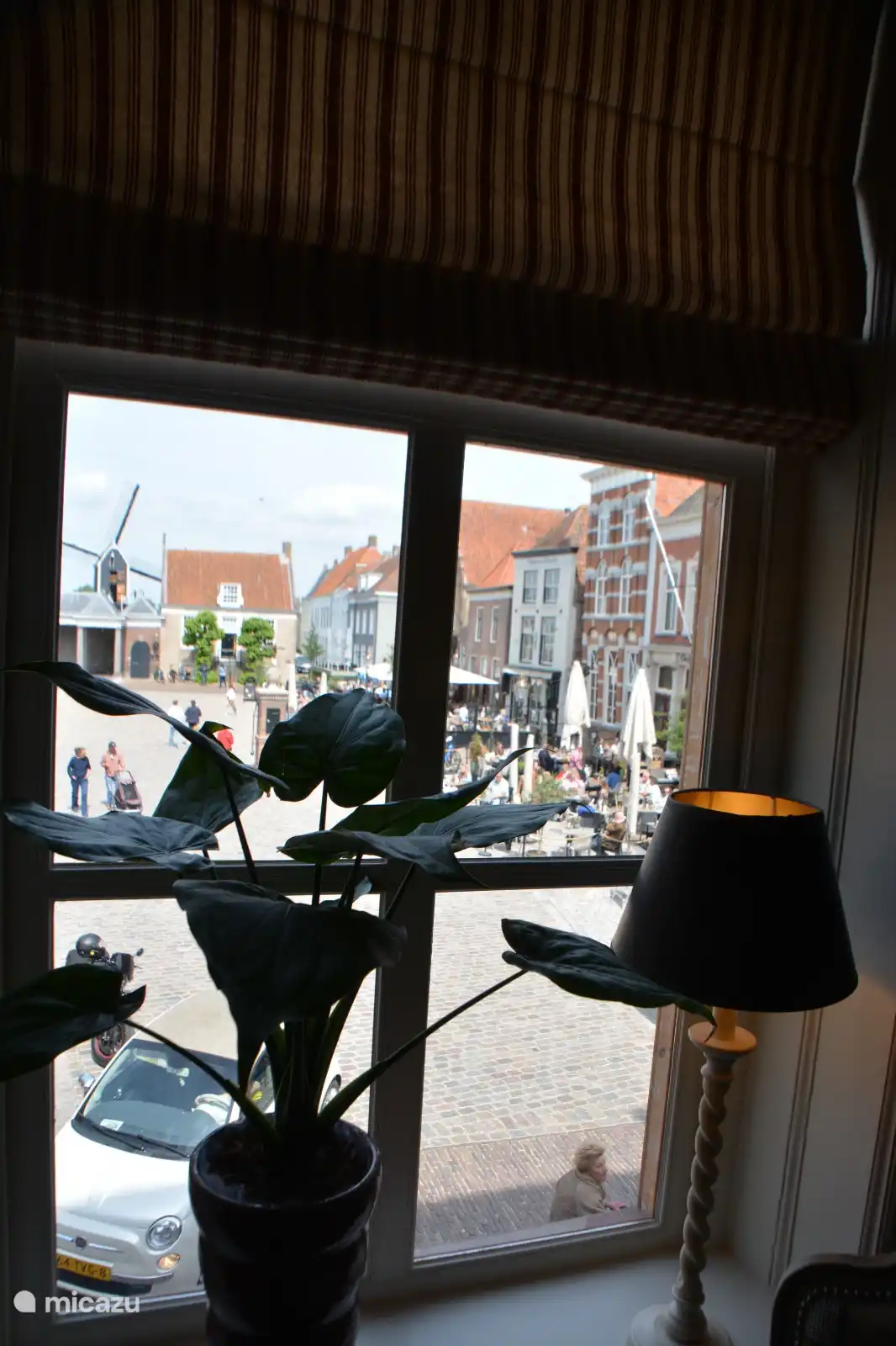 View from the living room on the Vismarkt