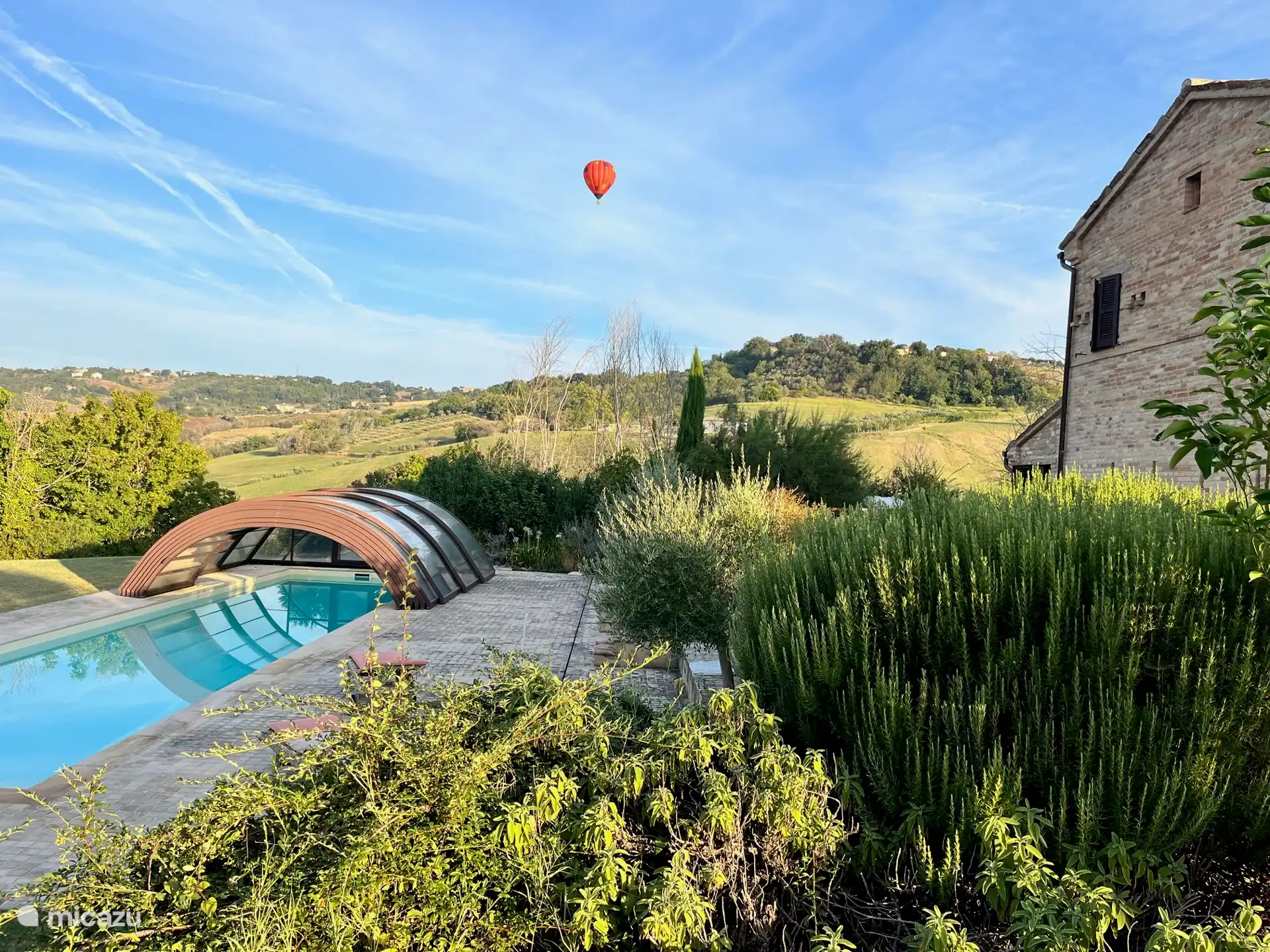 Fietsen, Italië, Marche, Loro Piceno, boerderij Casa 24