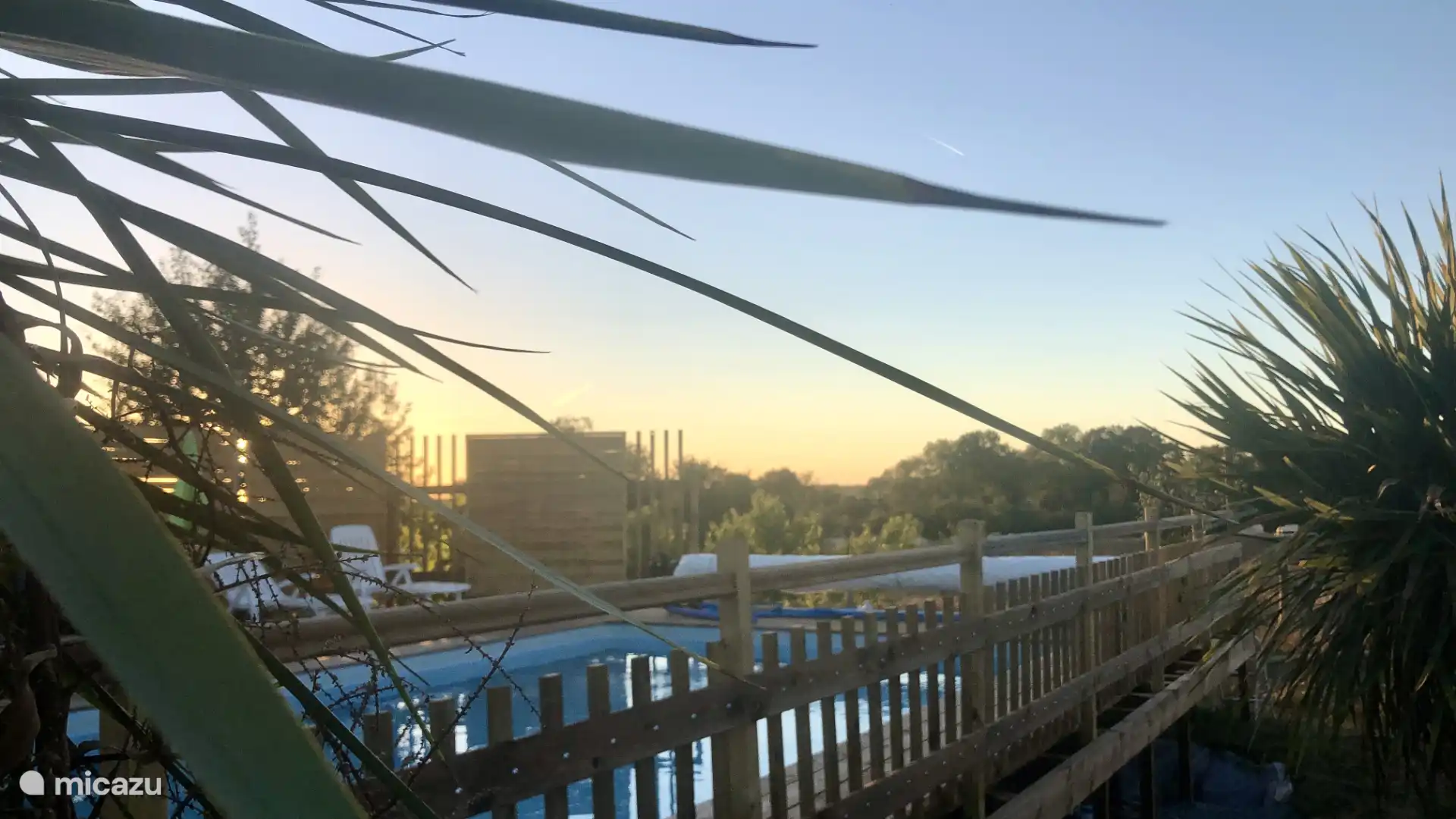 Sonnenuntergang über der Landschaft