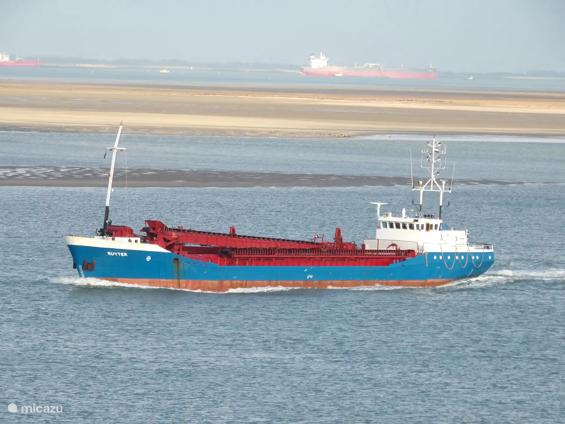 Westerschelde met zandplaat