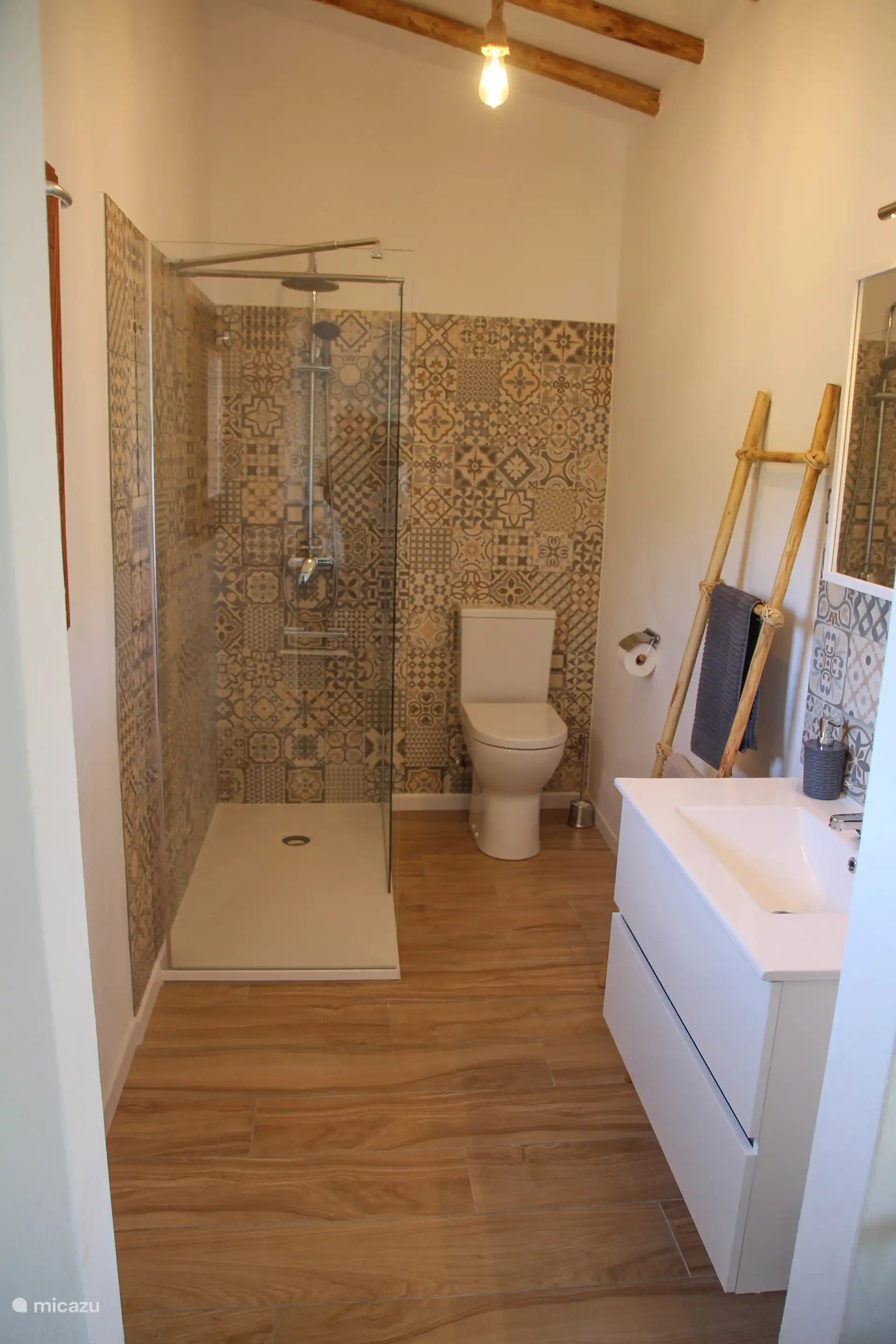 the bathroom