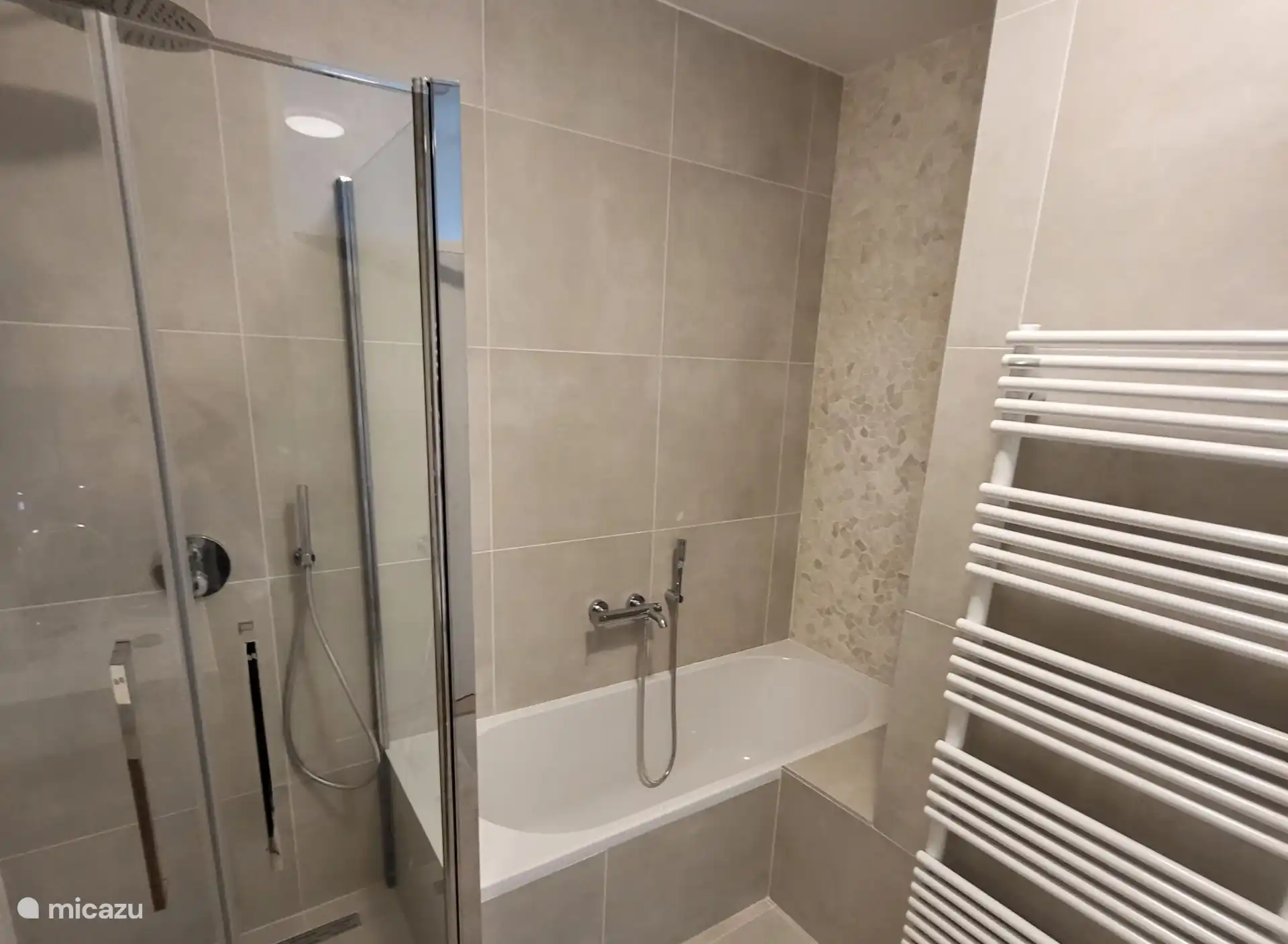 Badkamer 2 met inloopdouche en bad